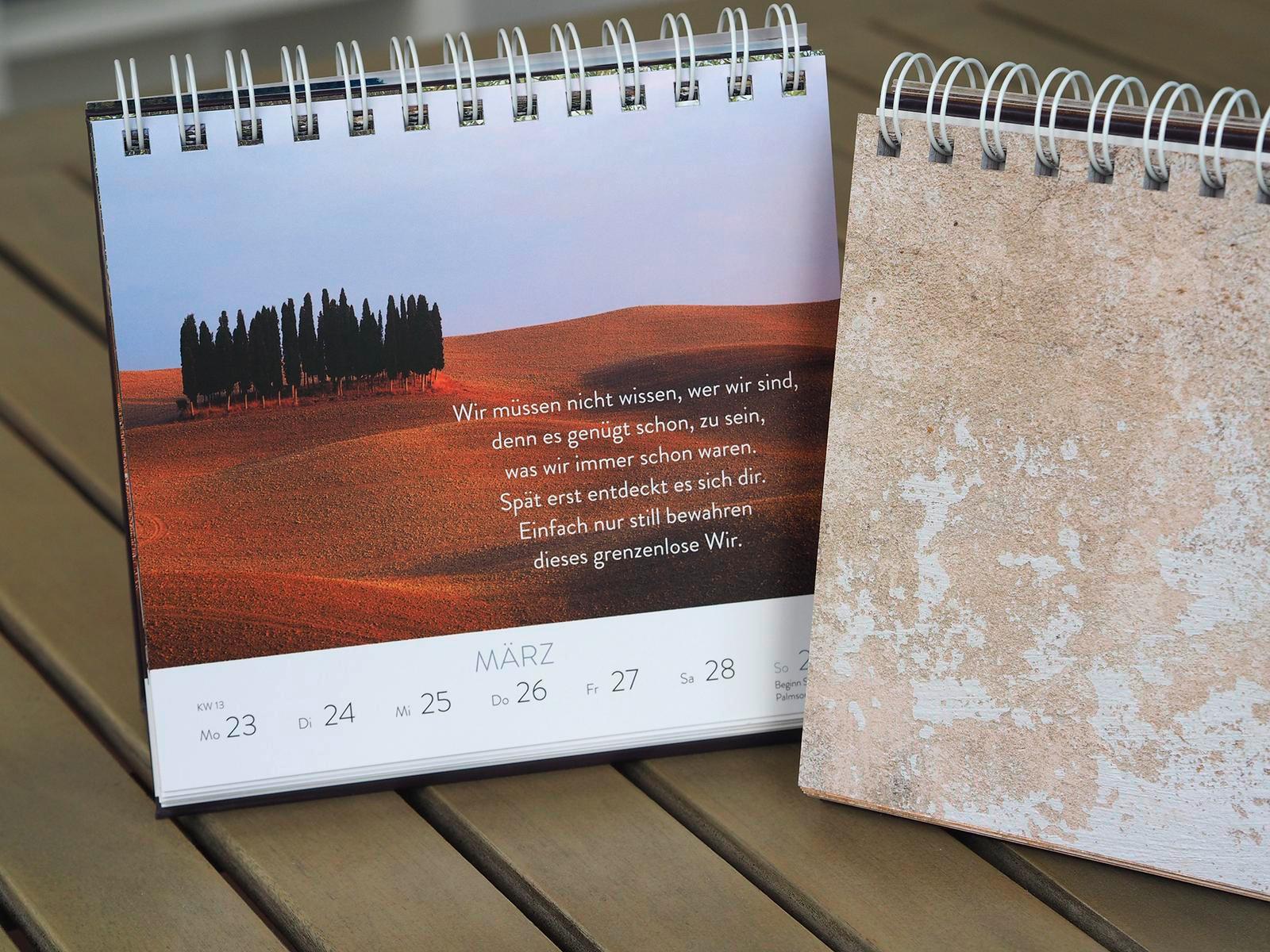 Beispielinhalt (Bild) Wochenkalender 2026: Mit dem Herzen denken