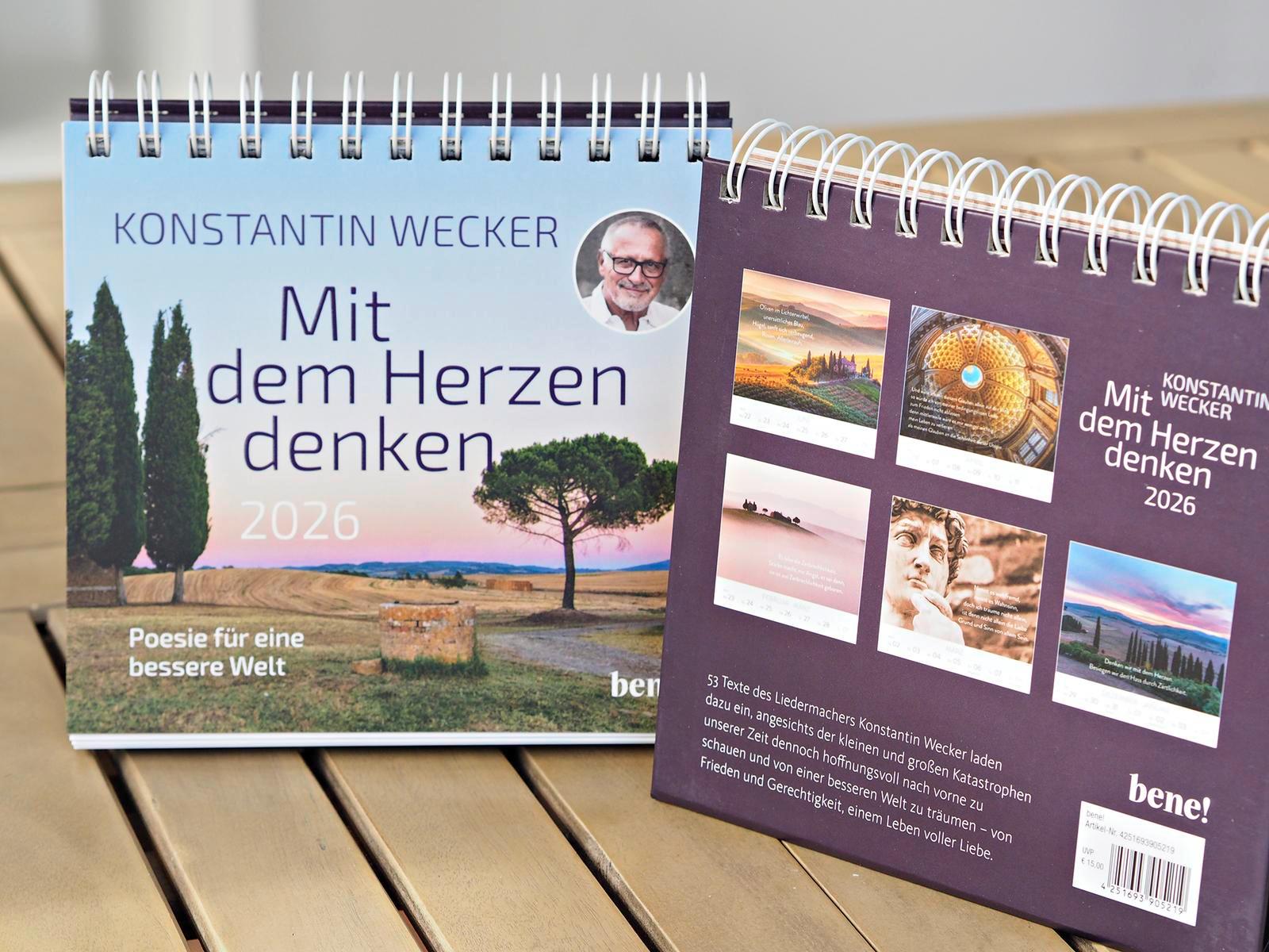 Beispielinhalt (Bild) Wochenkalender 2026: Mit dem Herzen denken