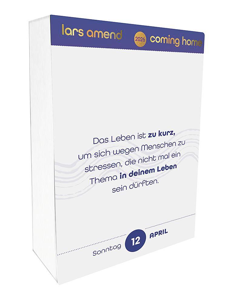 Beispielinhalt (Bild) Abreißkalender 2026: Coming Home