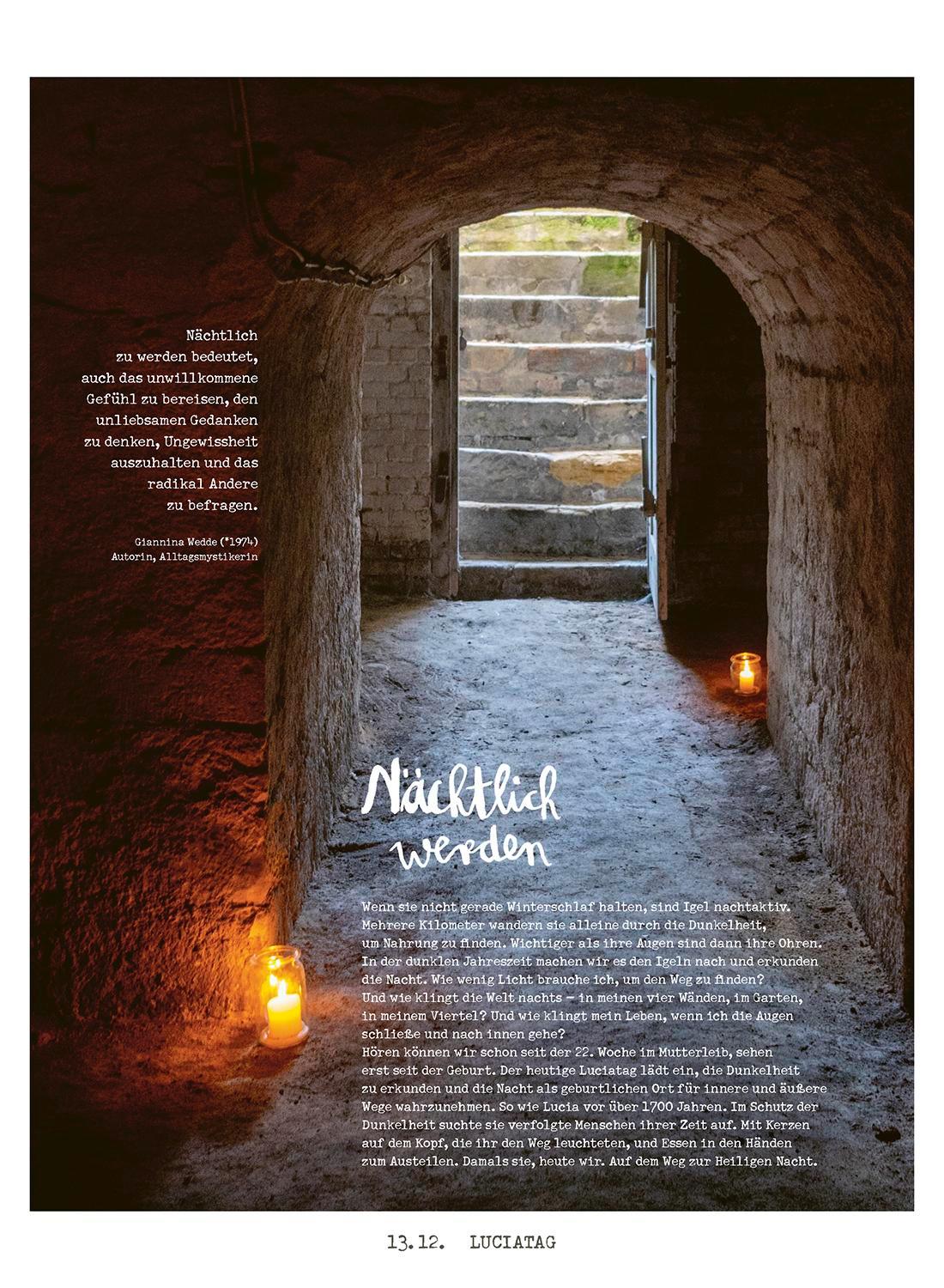 Beispielinhalt (Bild) Lichtungen Advent 2025