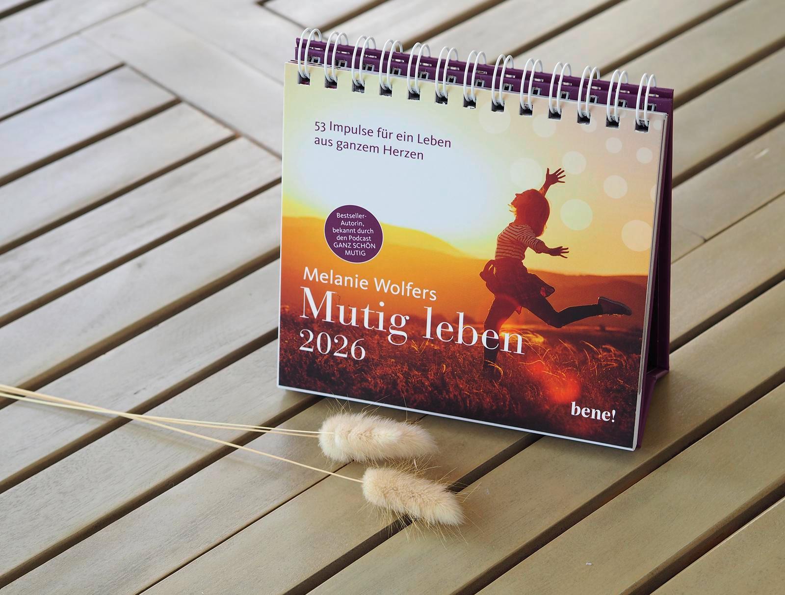 Beispielinhalt (Bild) Wochenkalender 2026: Mutig leben