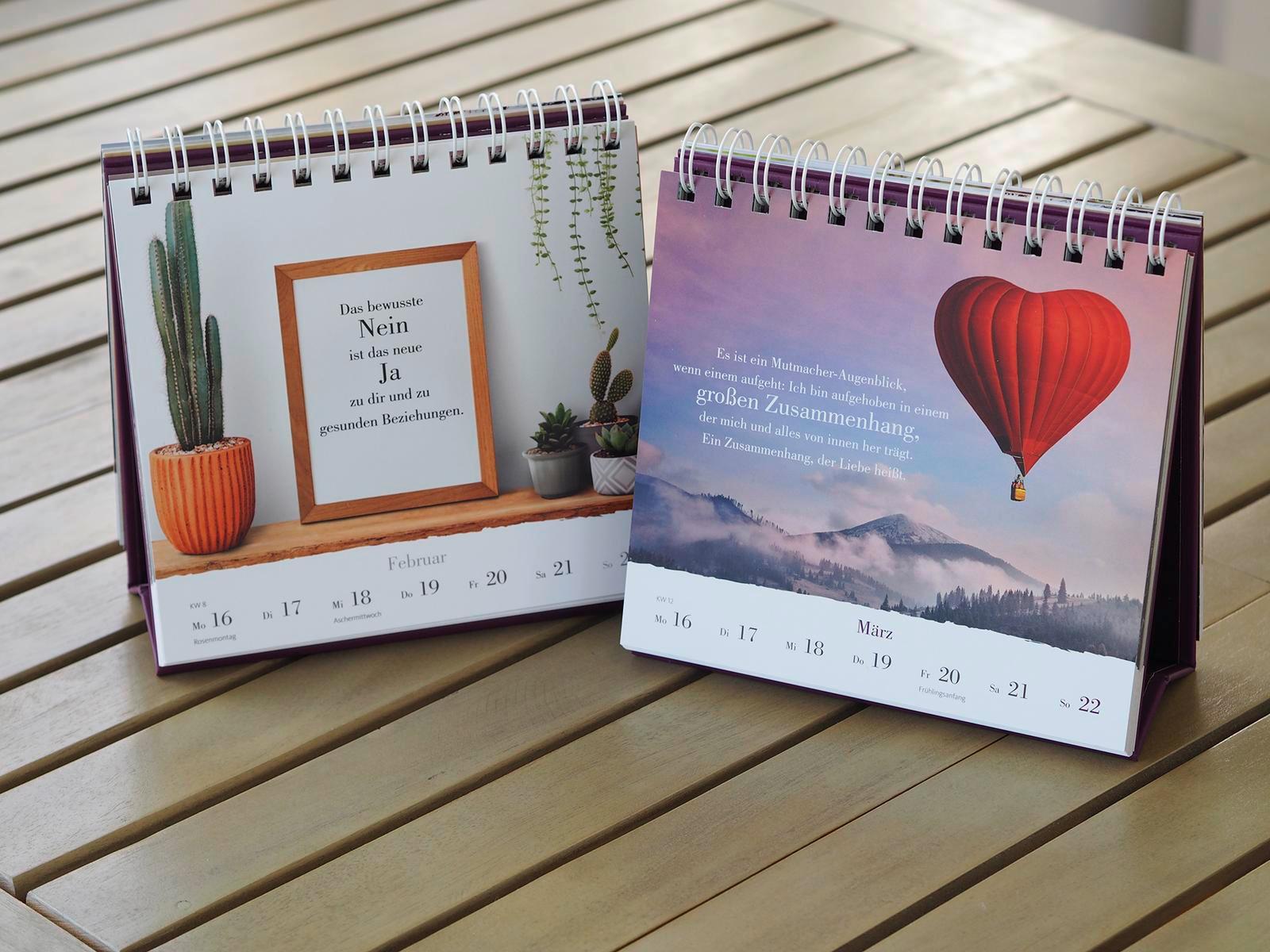 Beispielinhalt (Bild) Wochenkalender 2026: Mutig leben