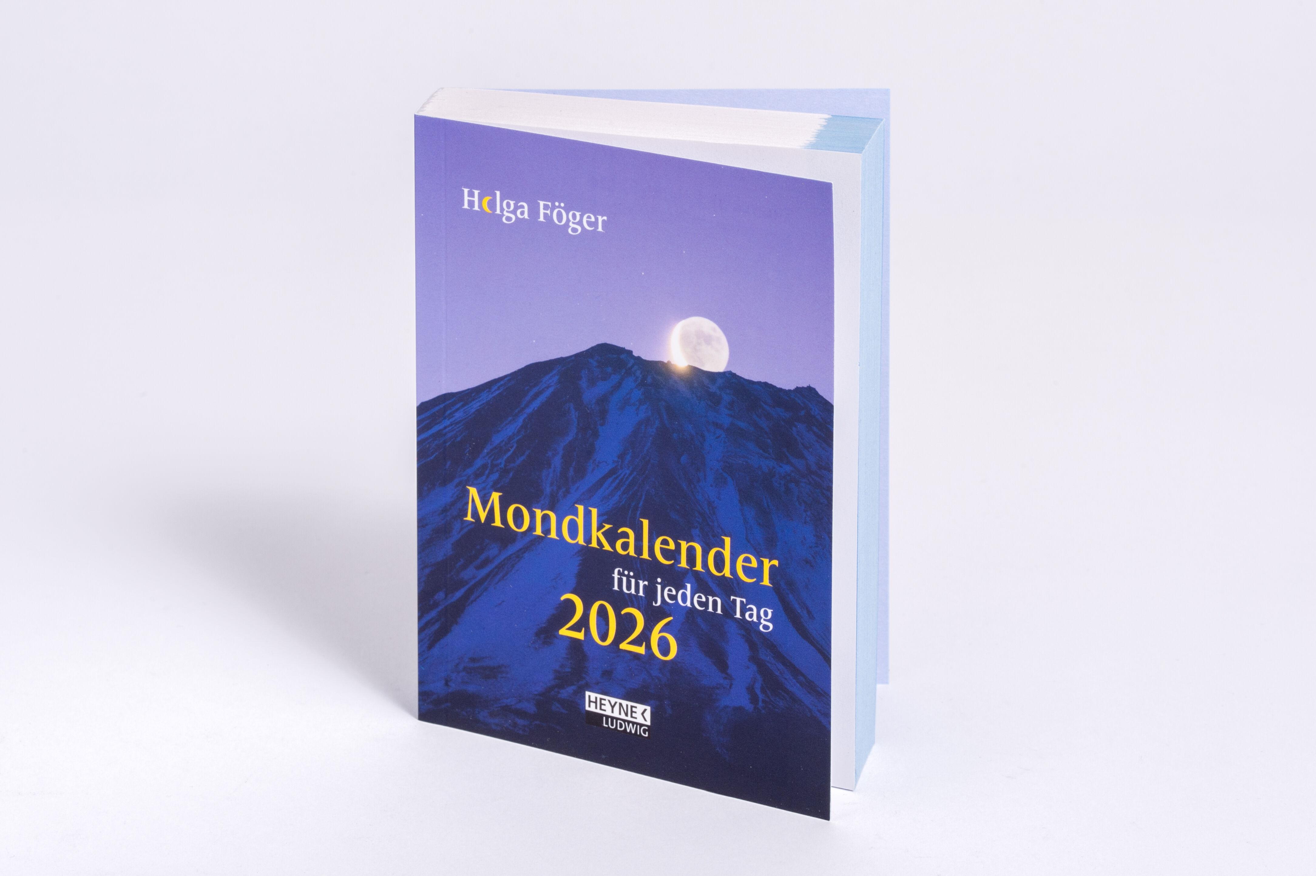 Beispielinhalt (Bild) Mondkalender für jeden Tag 2026