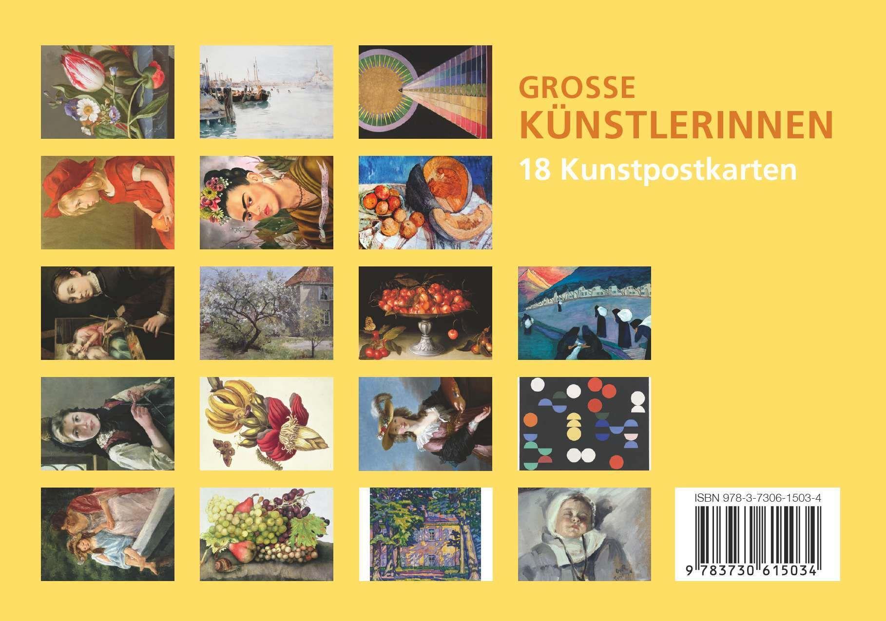 Beispielinhalt (Bild) Postkarten-Set Große Künstlerinnen