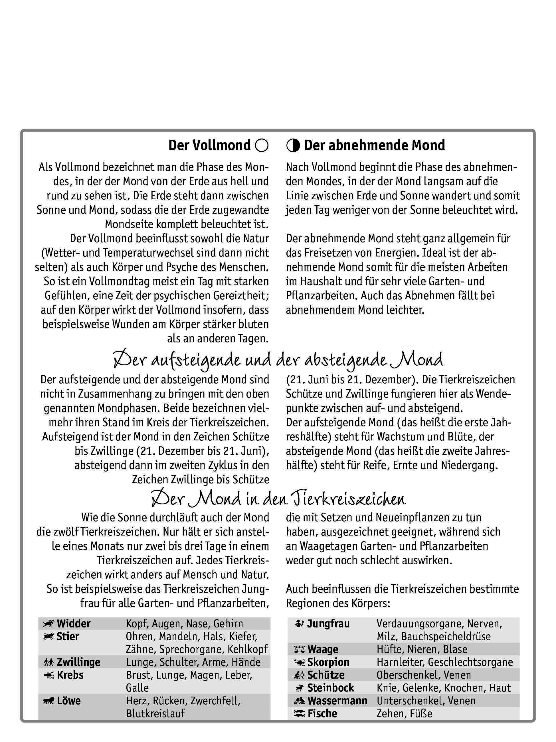 Beispielinhalt (Bild) Der Mond 2026  - Tagesabreißkalender