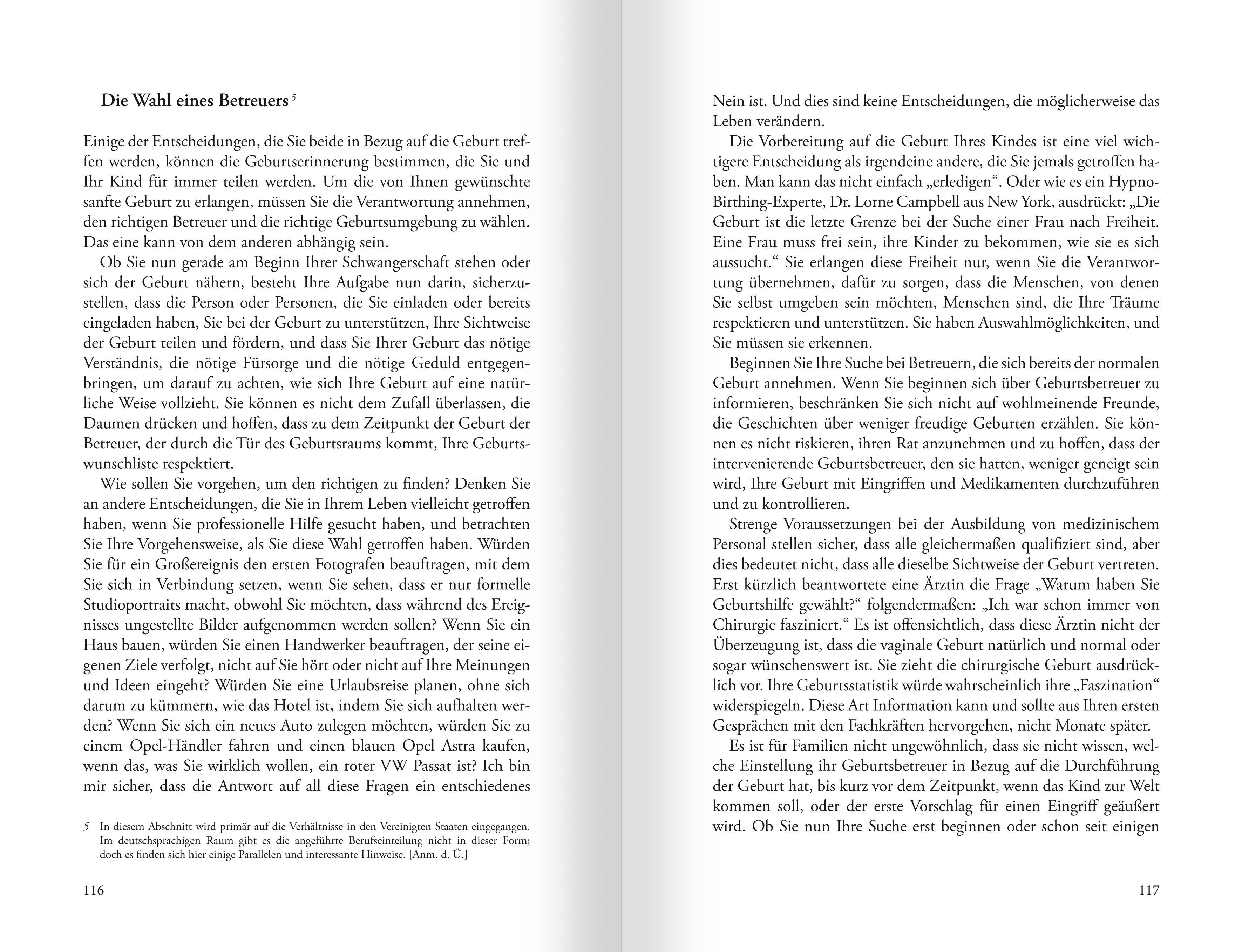 Beispielinhalt (Bild) HypnoBirthing. Der natürliche Weg zu einer sicheren, sanften und leichten Geburt. Das Original von Marie F. Mongan - 9. Auflage des Geburtshilfe-Klassikers
