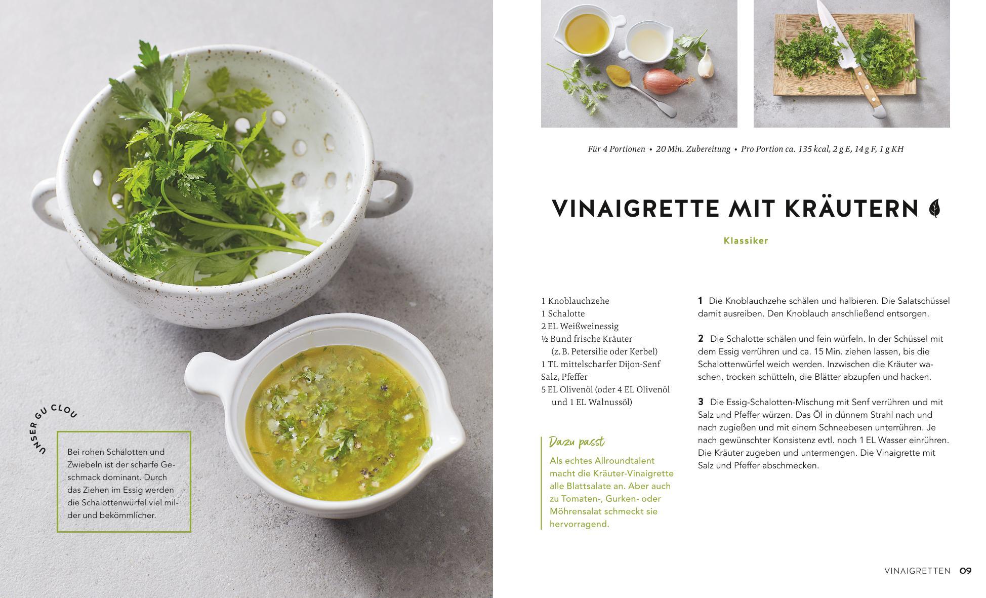 Beispielinhalt (Bild) 1 Salat - 50 Dressings