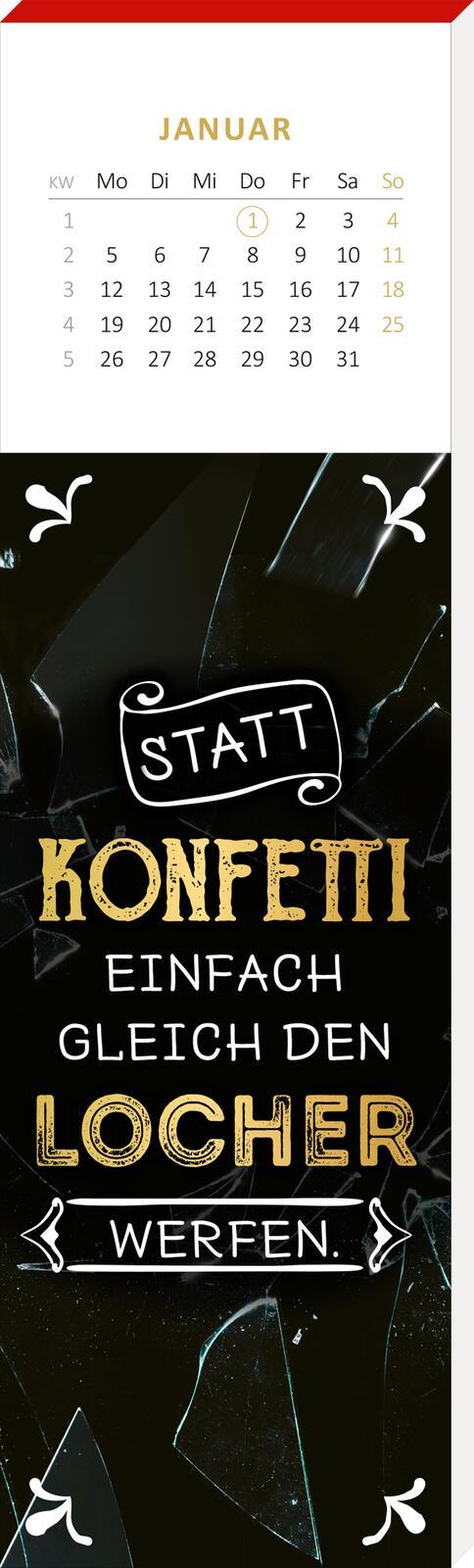 Beispielinhalt (Bild) Lesezeichenkalender Ich bin nicht gemein. Ich bin nur anders nett. 2026