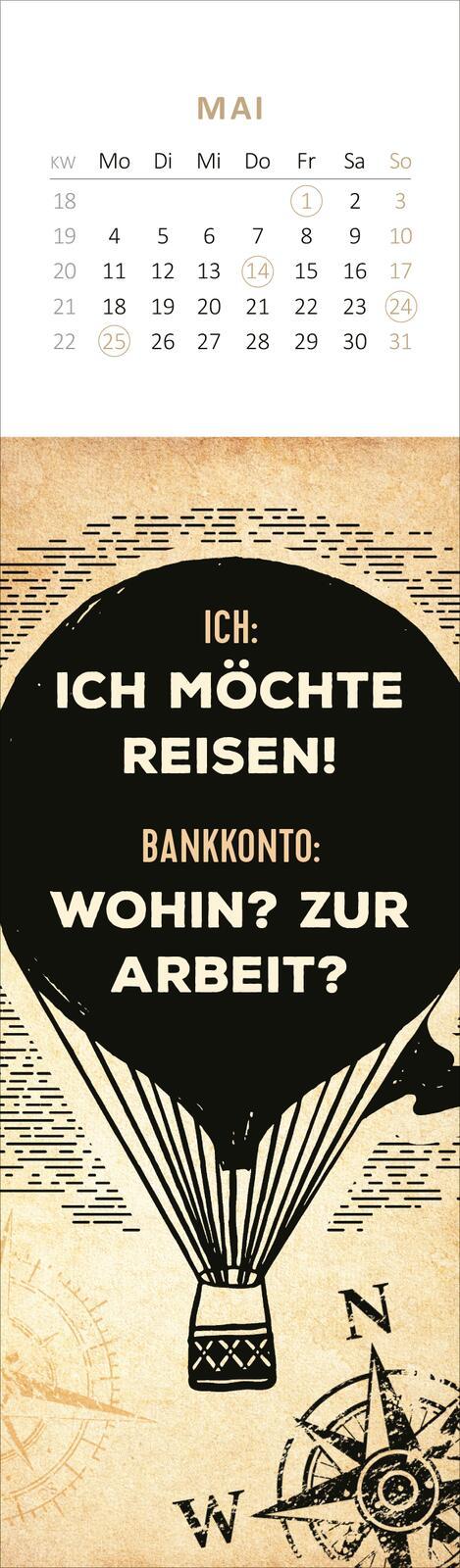 Beispielinhalt (Bild) Lesezeichenkalender Ich bin nicht gemein. Ich bin nur anders nett. 2026