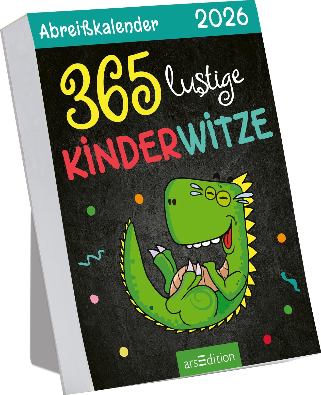 Vorderes Coverbild Abreißkalender 365 lustige Kinderwitze 2026