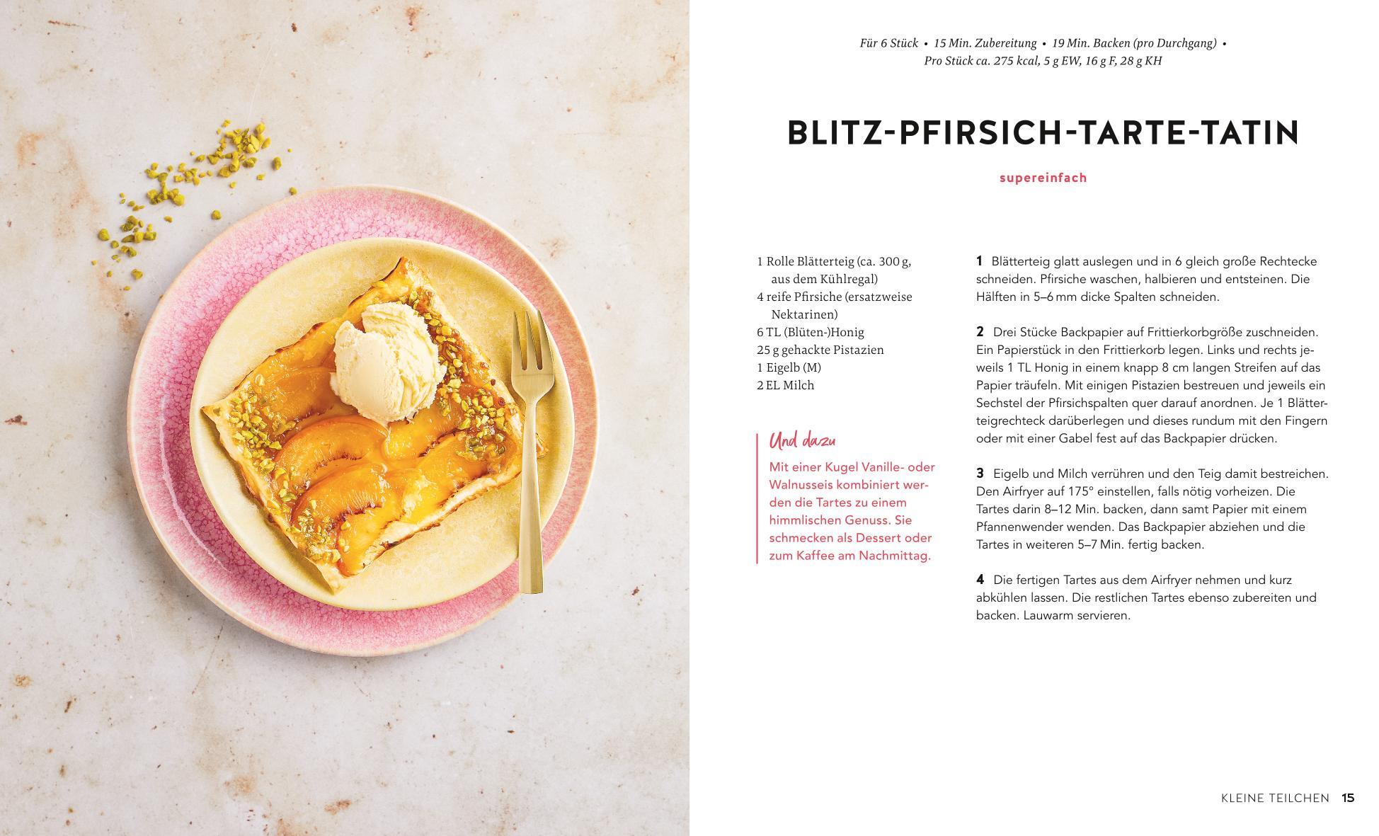 Beispielinhalt (Bild) Backen im Airfryer