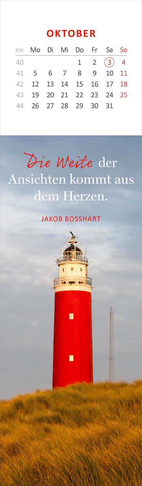 Beispielinhalt (Bild) Lesezeichenkalender Fernblick 2026