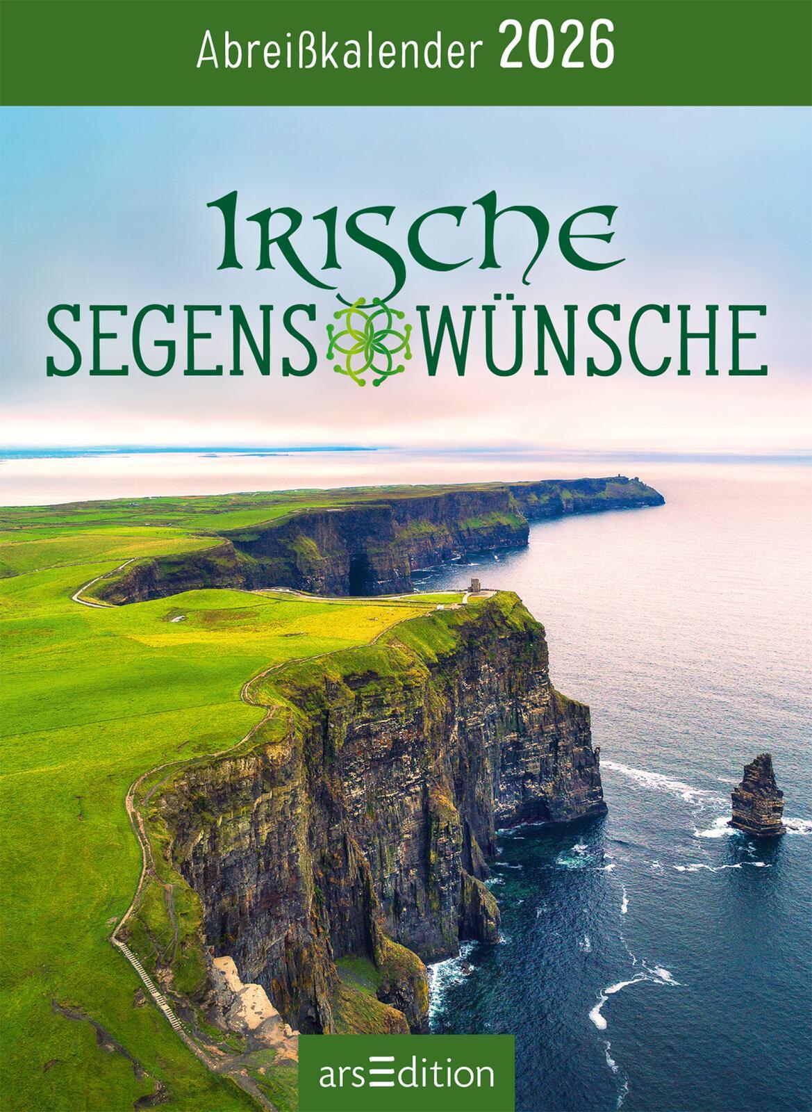 Beispielinhalt (Bild) Abreißkalender Irische Segenswünsche 2026