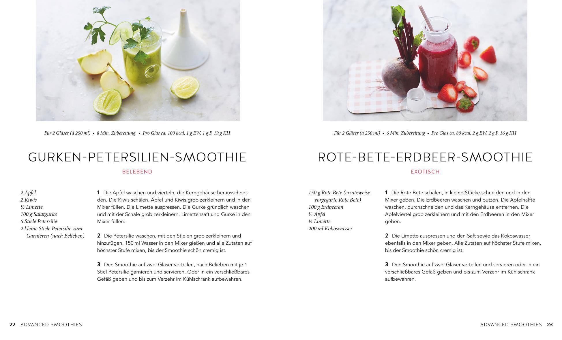 Beispielinhalt (Bild) Detox-Smoothies