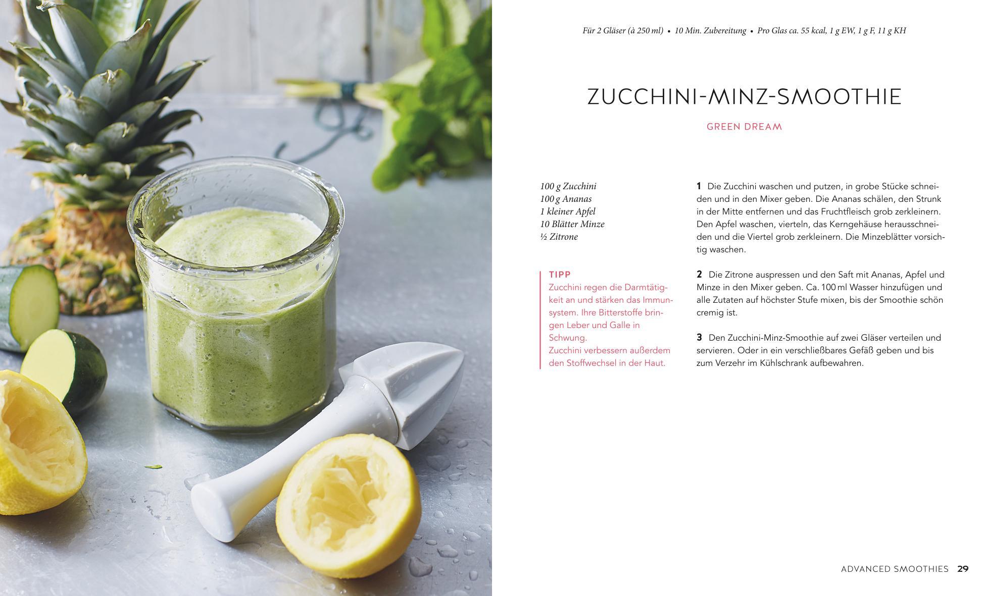 Beispielinhalt (Bild) Detox-Smoothies
