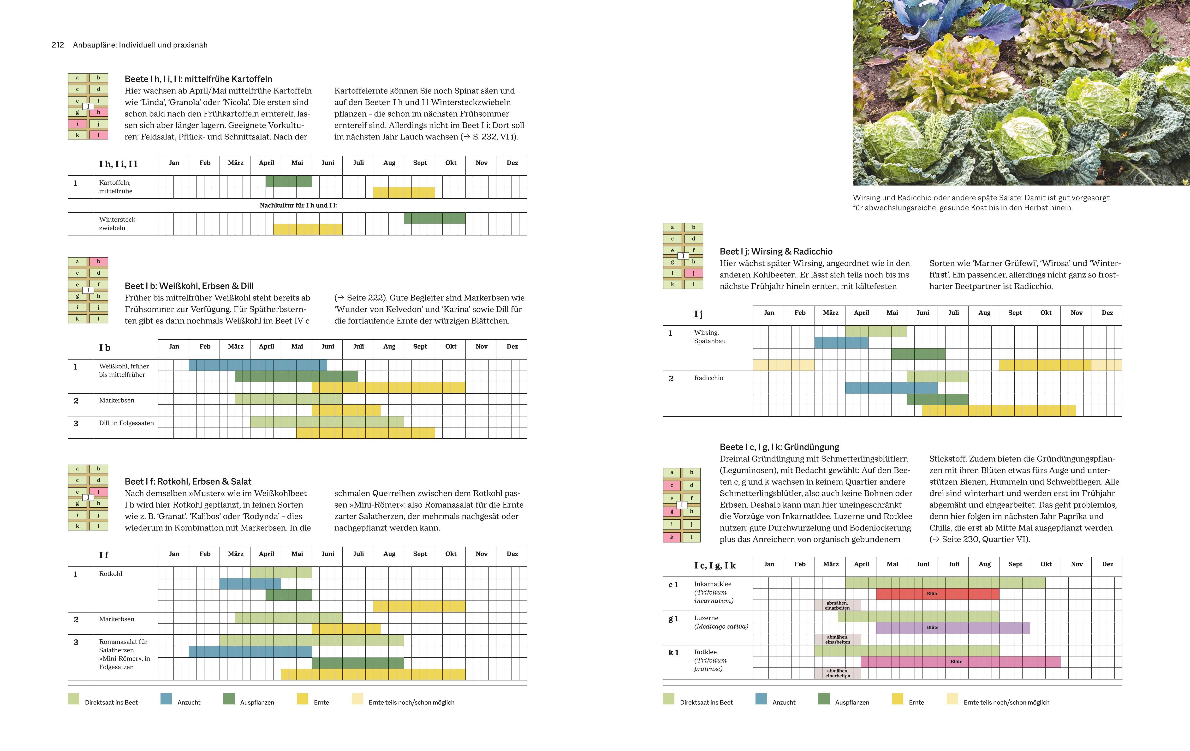 Beispielinhalt (Bild) Das große GU Handbuch Gemüse-Anbauplanung