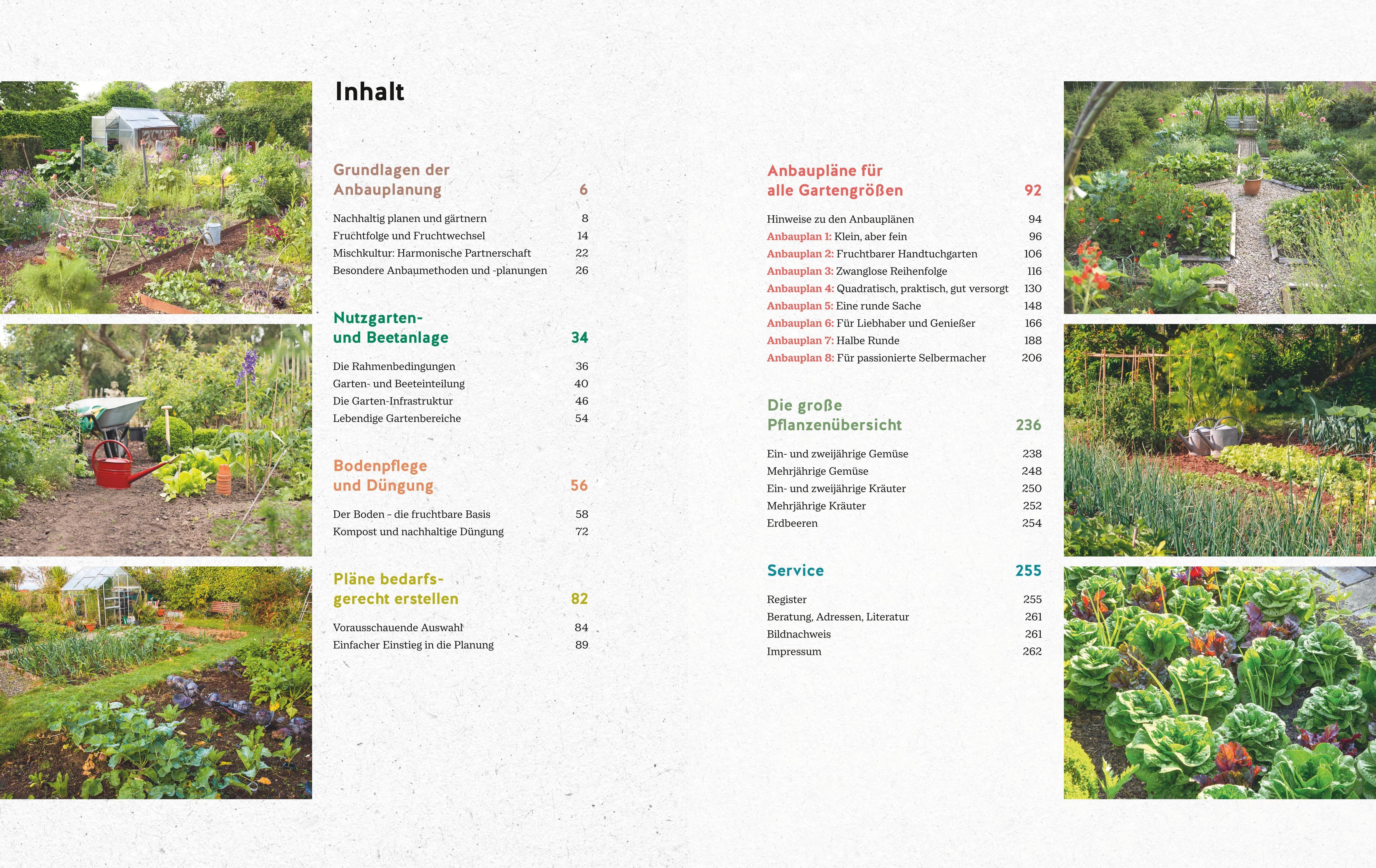 Beispielinhalt (Bild) Das große GU Handbuch Gemüse-Anbauplanung