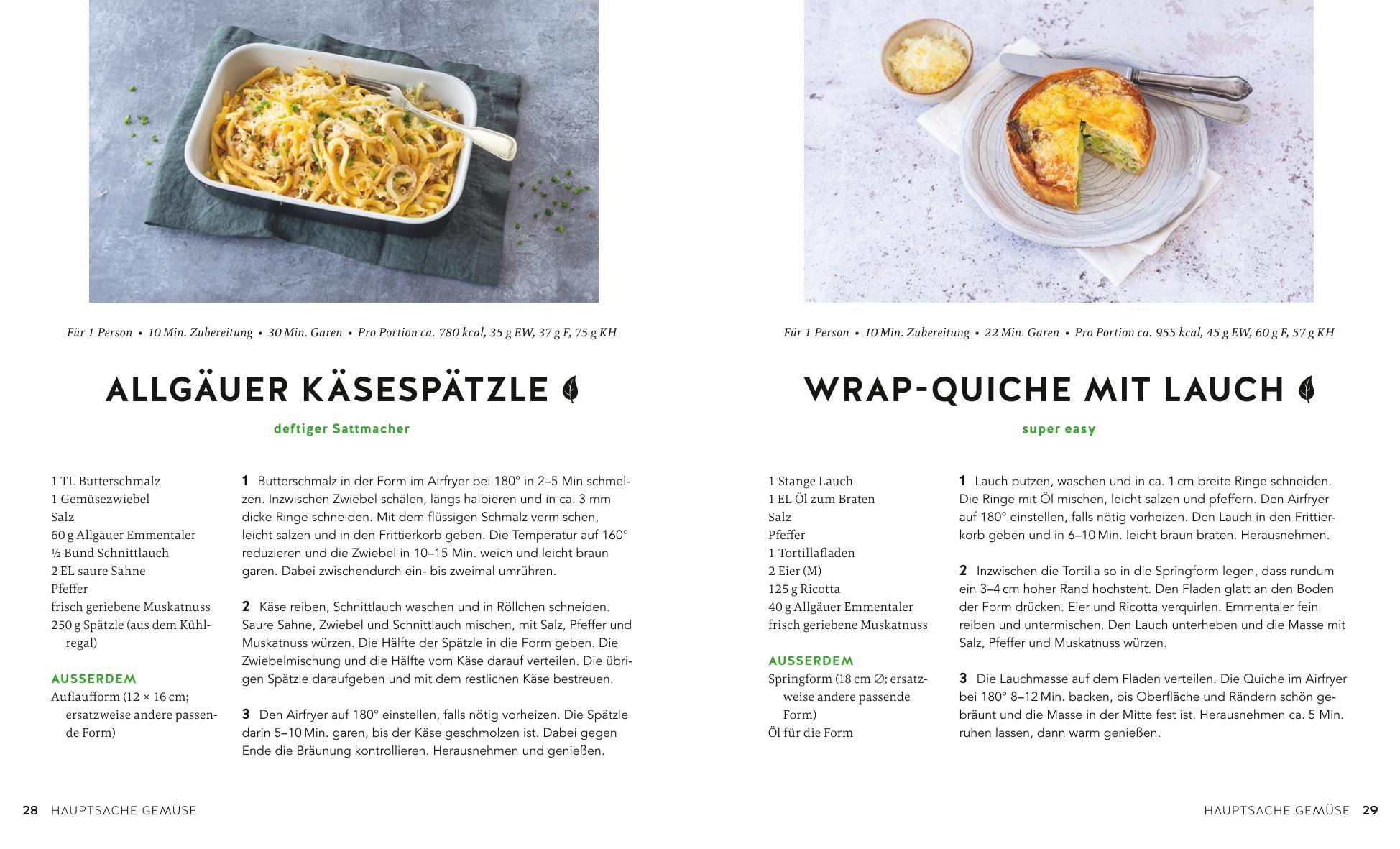Beispielinhalt (Bild) Airfryer for One