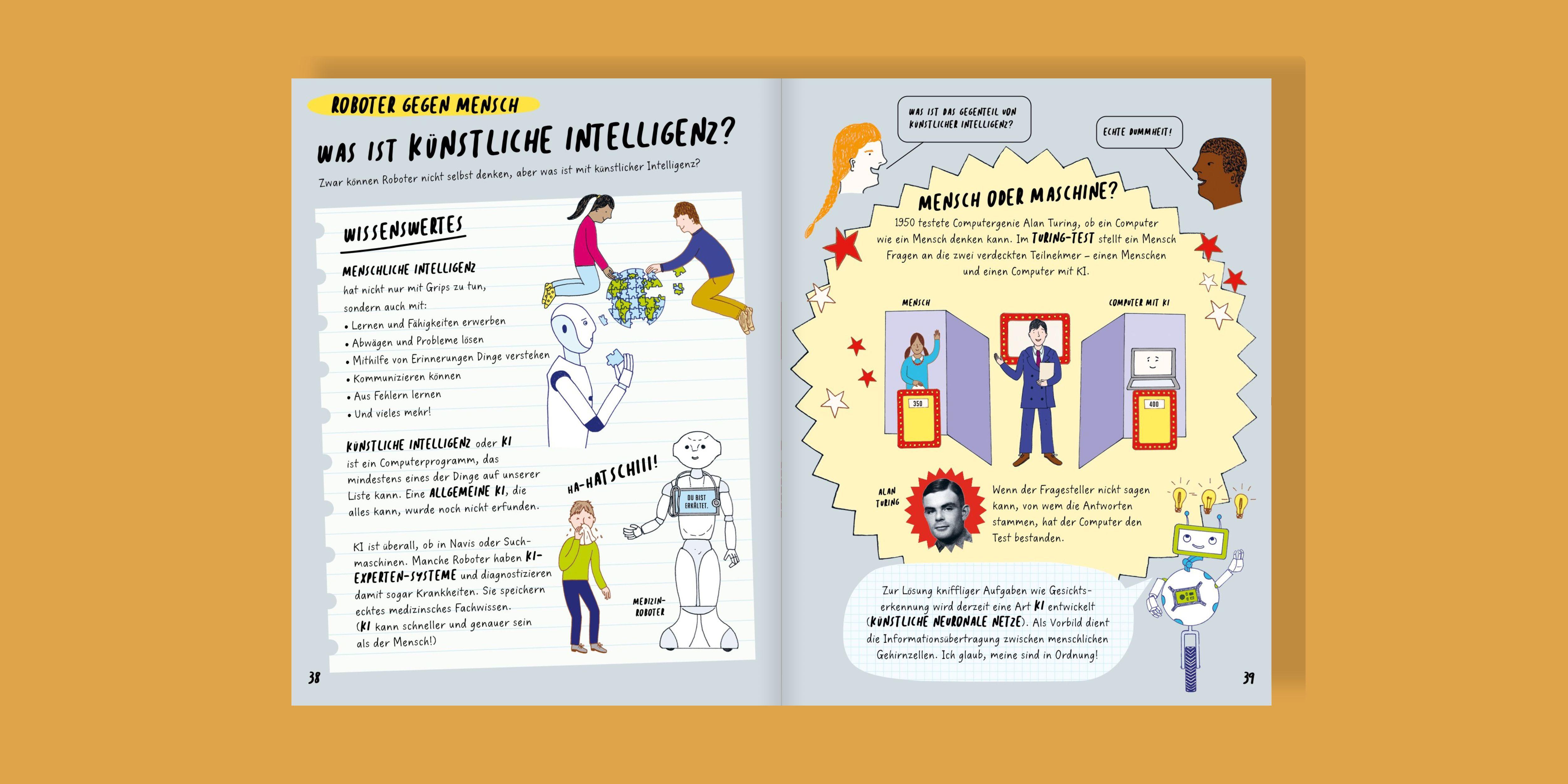 Beispielinhalt (Bild) Roboter und KI