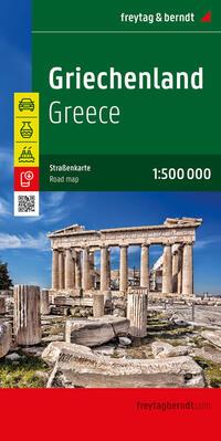 Vorderes Coverbild Griechenland, Straßenkarte 1:500.000, freytag & berndt