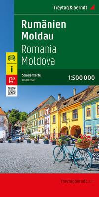 Vorderes Coverbild Rumänien - Moldau, Straßenkarte 1:500.000, freytag & berndt