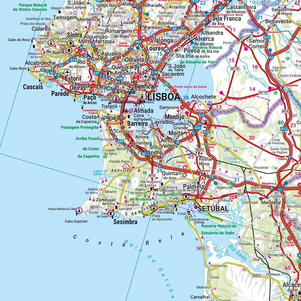 Beispielinhalt (Bild) Portugal, Straßenkarte 1:500.000, freytag & berndt
