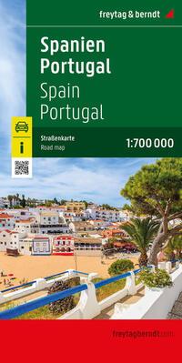 Vorderes Coverbild Spanien - Portugal, Straßenkarte 1:700.000, freytag & berndt