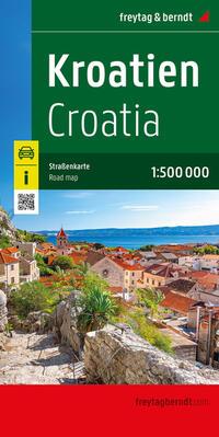 Vorderes Coverbild Kroatien, Straßenkarte 1:500.000, freytag & berndt