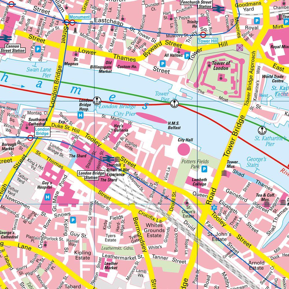 Beispielinhalt (Bild) London, Stadtplan 1:10.000, freytag & berndt