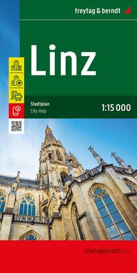 Vorderes Coverbild Linz, Stadtplan 1:15.000, freytag & berndt