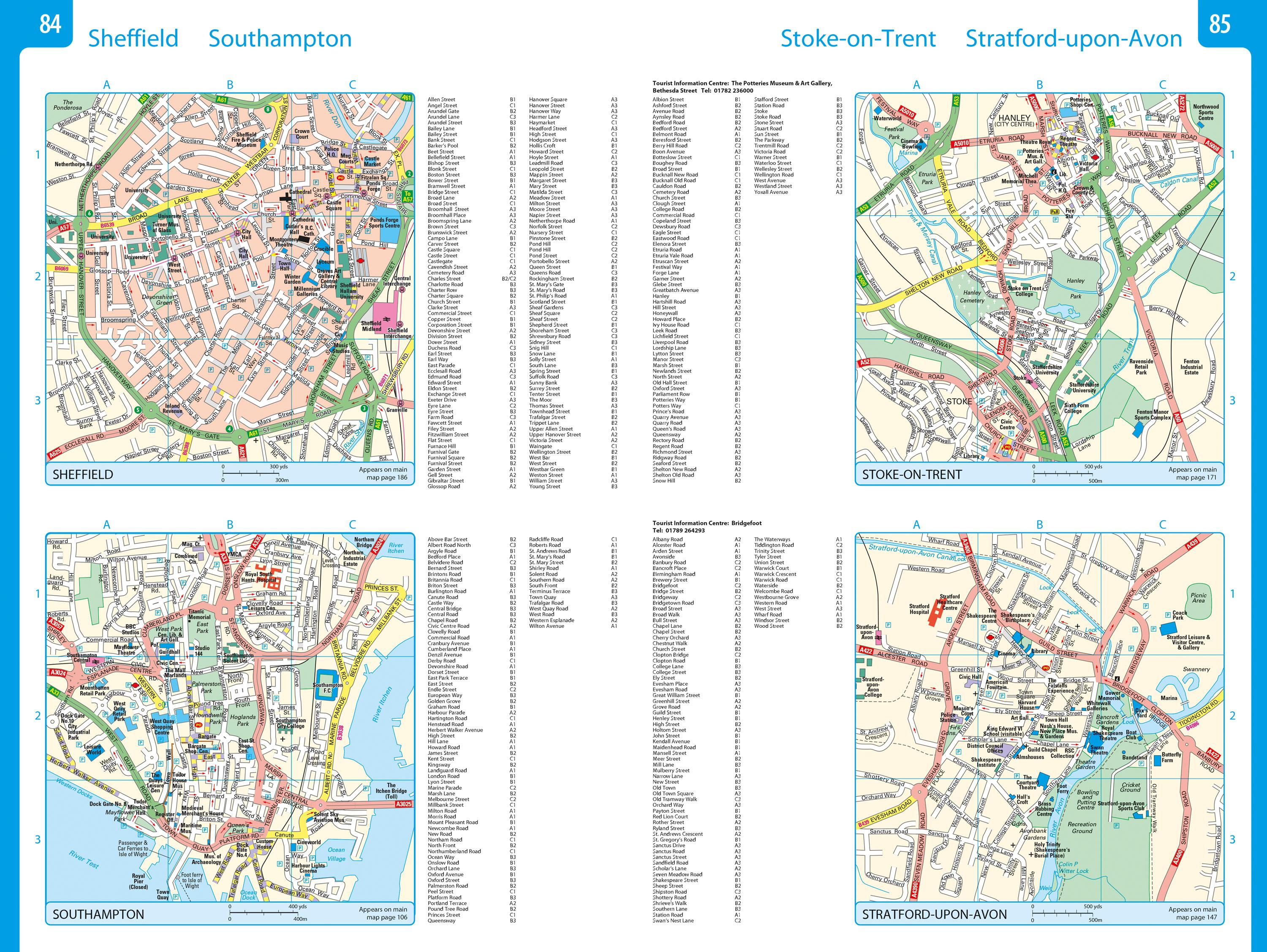 Beispielinhalt (Bild) Großbritannien - Nordirland, Autoatlas 1:200.000 - 1:266.000, freytag & berndt