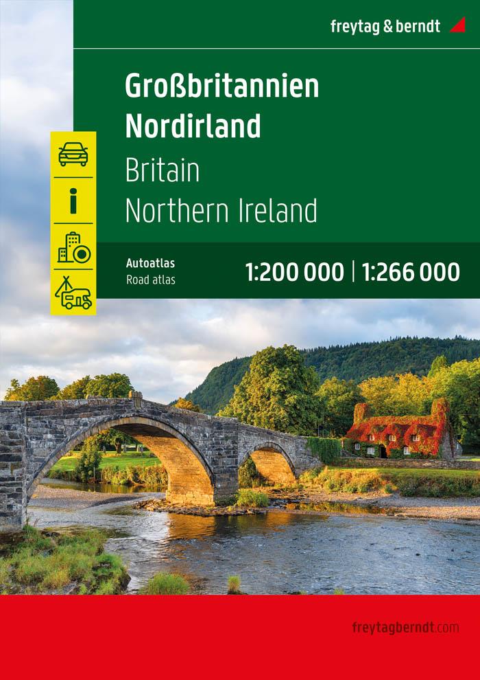 Vorderes Coverbild Großbritannien - Nordirland, Autoatlas 1:200.000 - 1:266.000, freytag & berndt