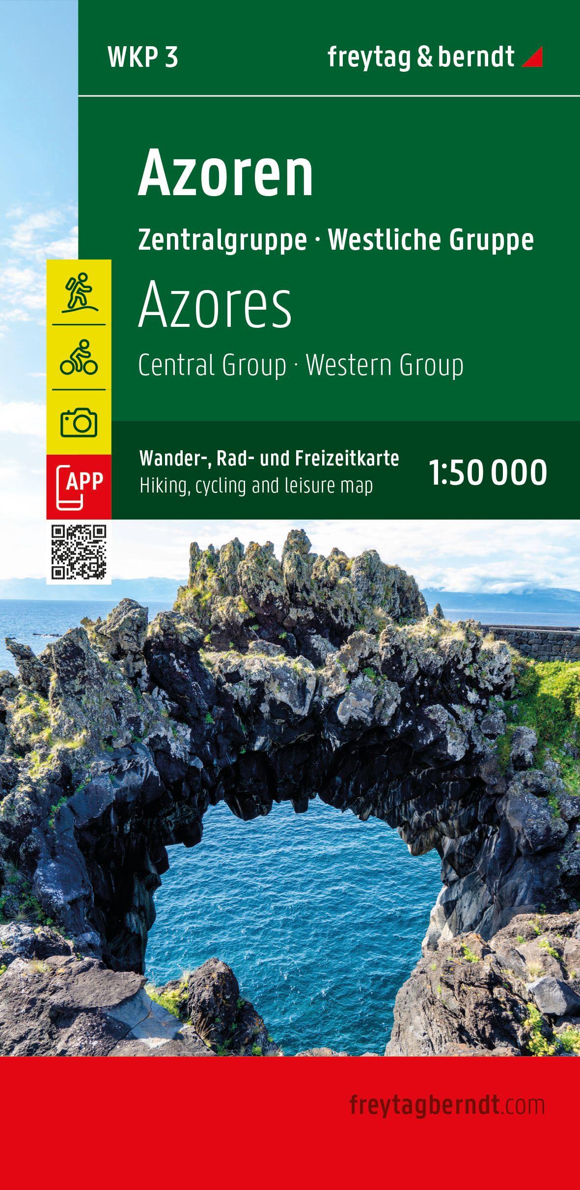 Beispielinhalt (Bild) Azoren, Wander-, Rad- und Freizeitkarte 1:50.000, freytag & berndt