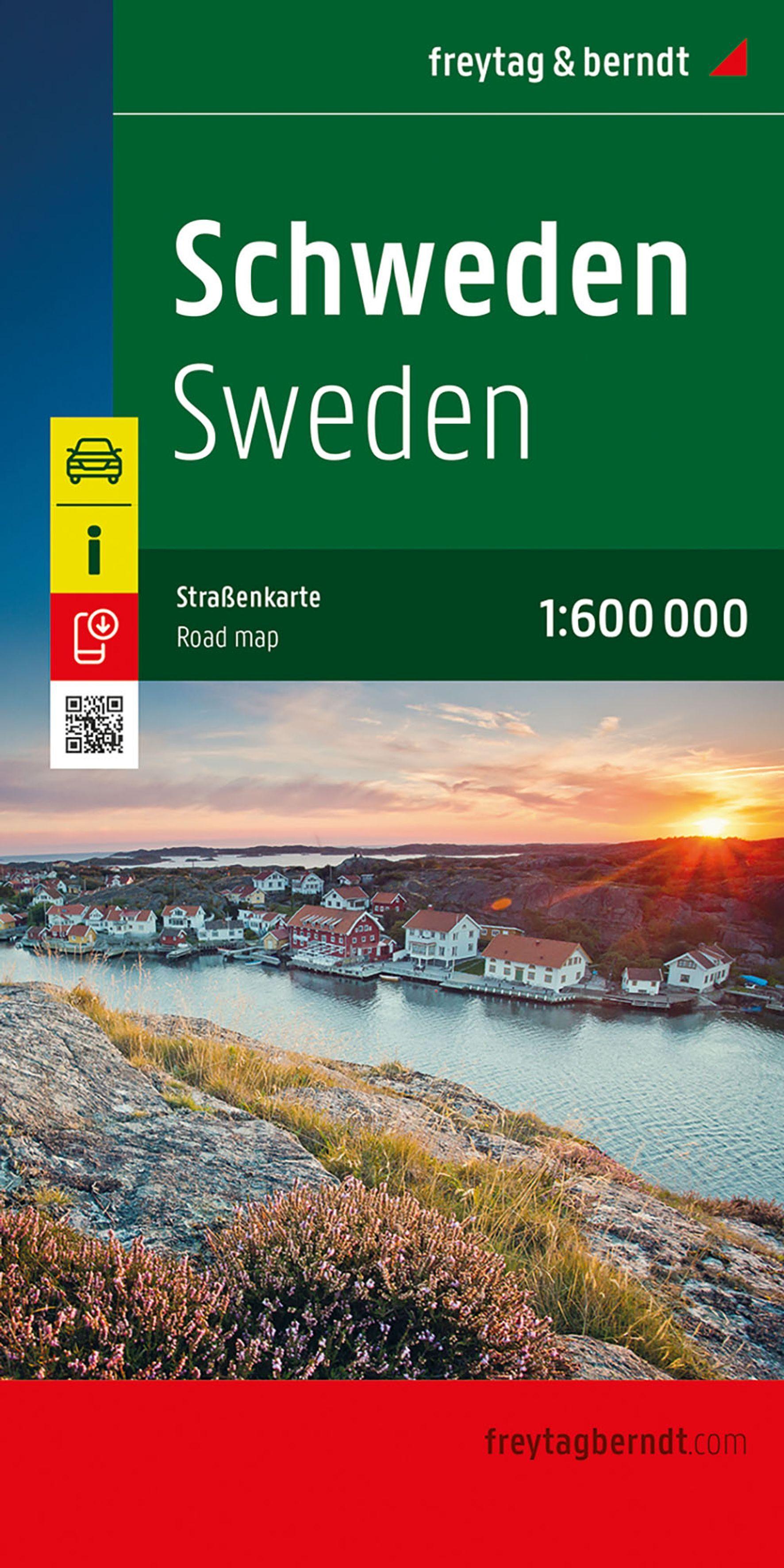 Vorderes Coverbild freytag & berndt Straßenkarte Schweden 1:600.000