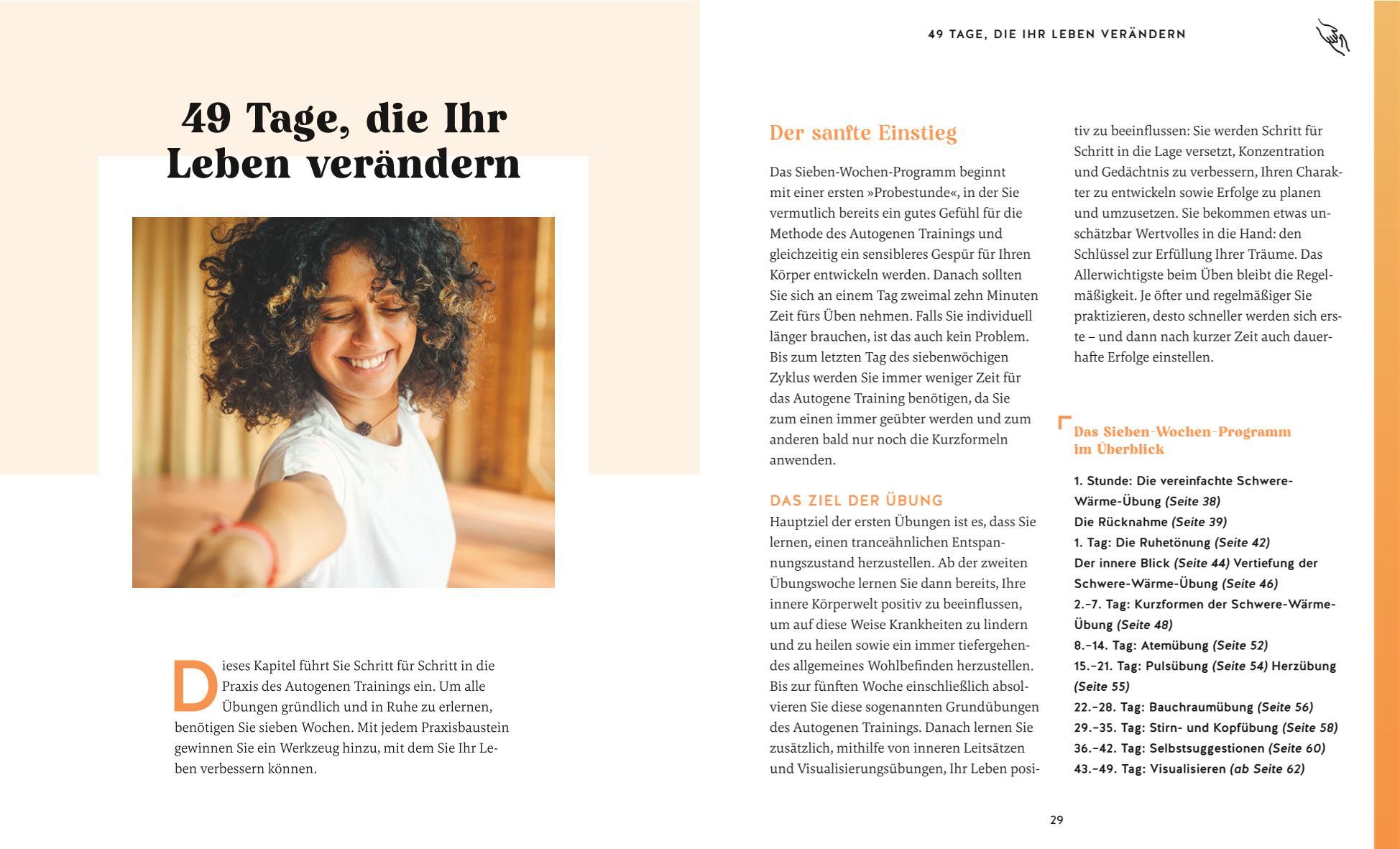 Beispielinhalt (Bild) Autogenes Training