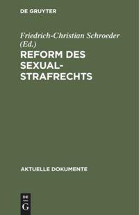 Vorderes Coverbild Reform des Sexualstrafrechts
