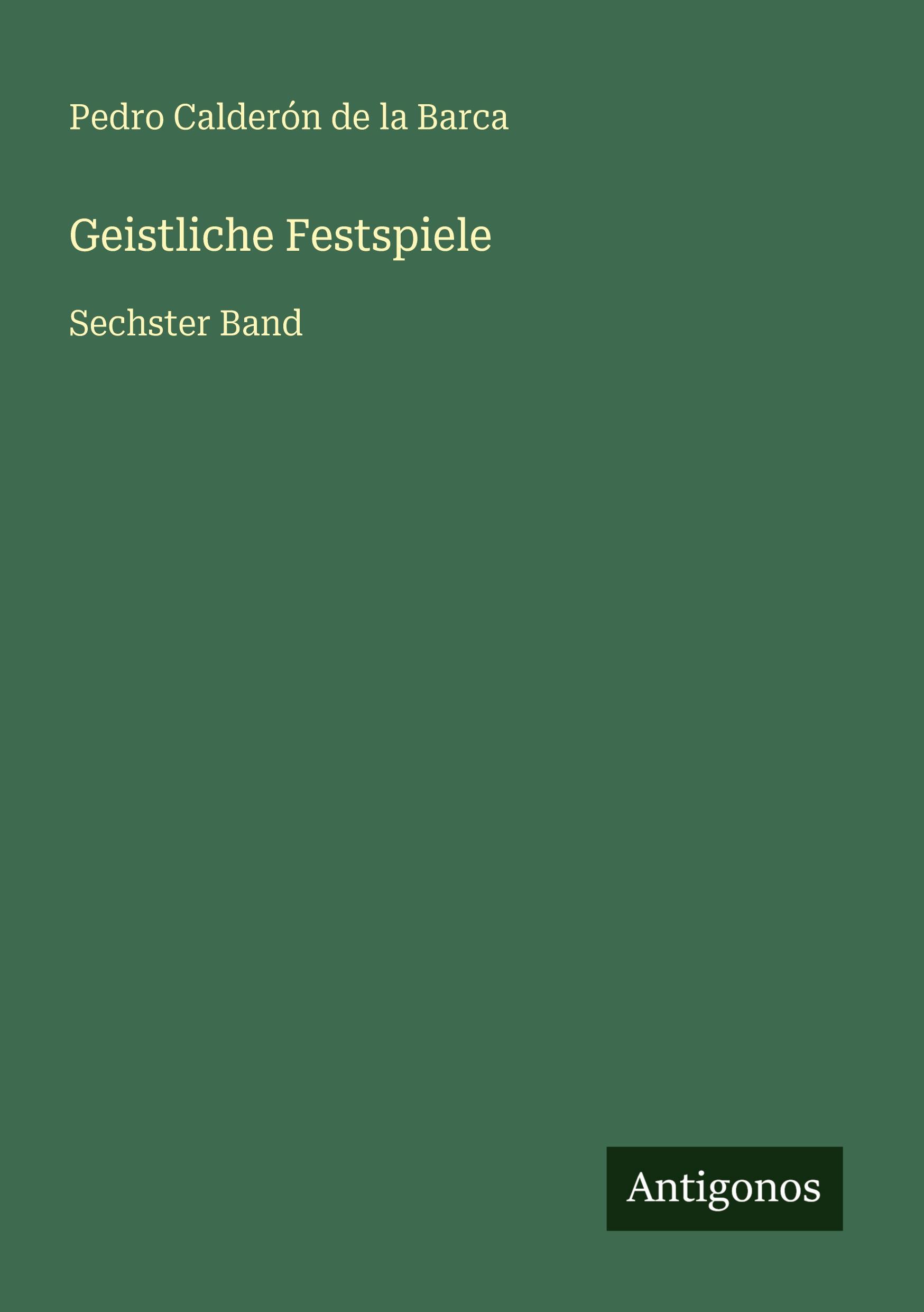 Vorderes Coverbild Geistliche Festspiele