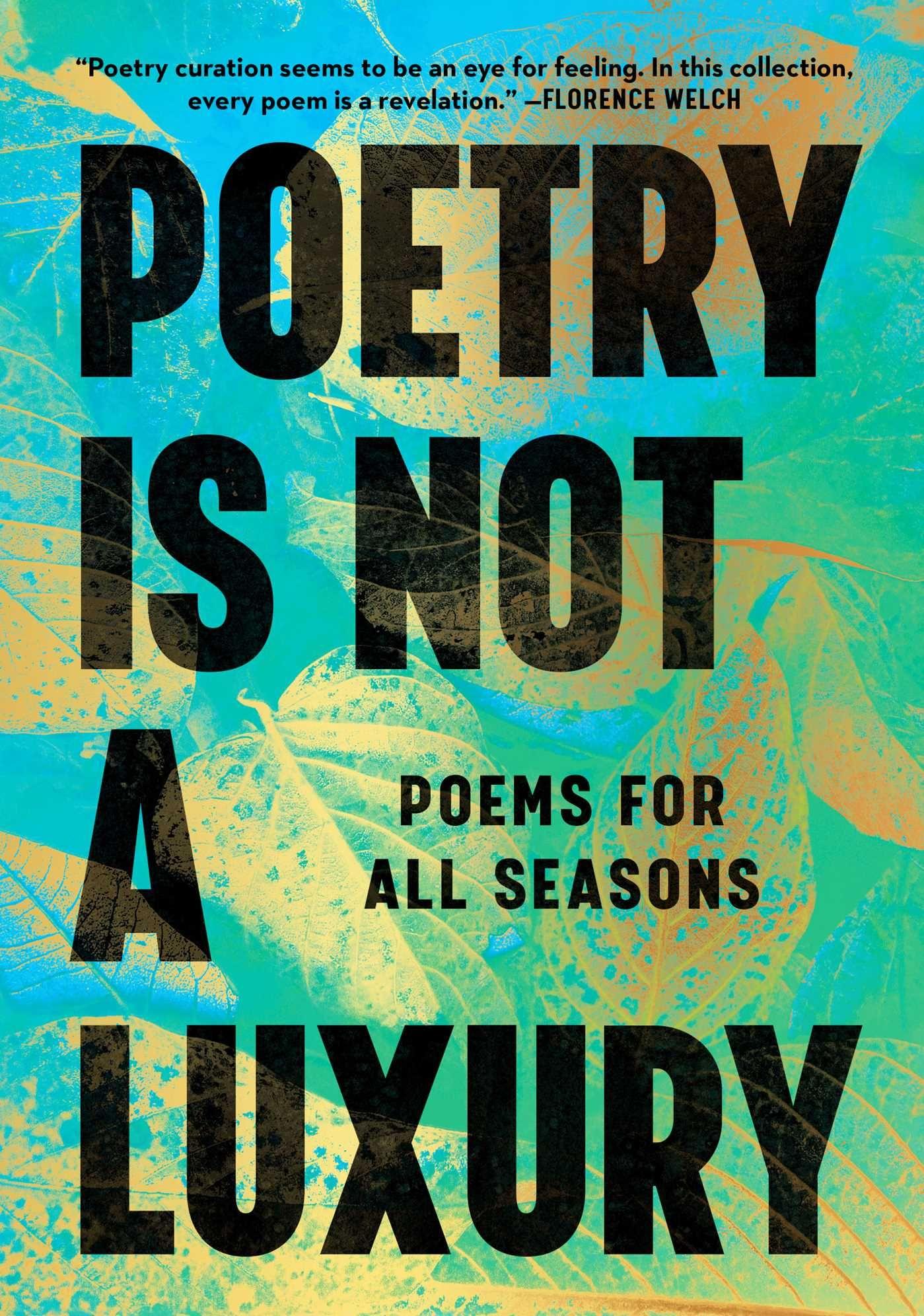 Vorderes Coverbild Poetry Is Not a Luxury