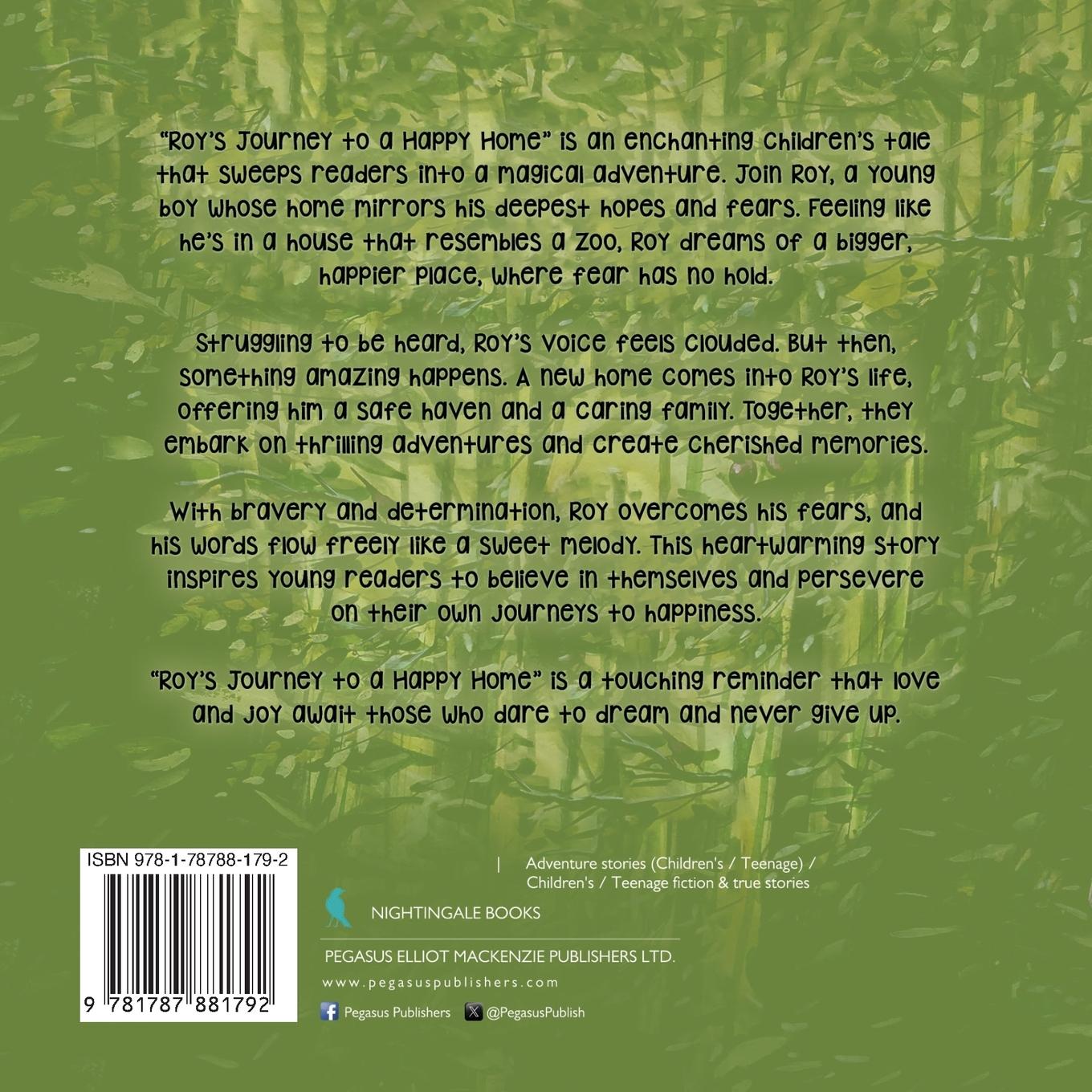 Rückseitencover Roy's Journey to a Happy Home