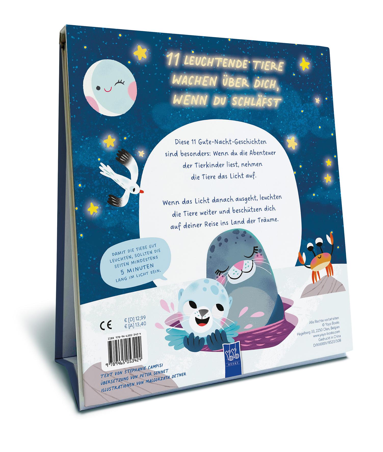 Rückseitencover Glow in the Dark - Meine Einschlaffreunde: Tierkinder