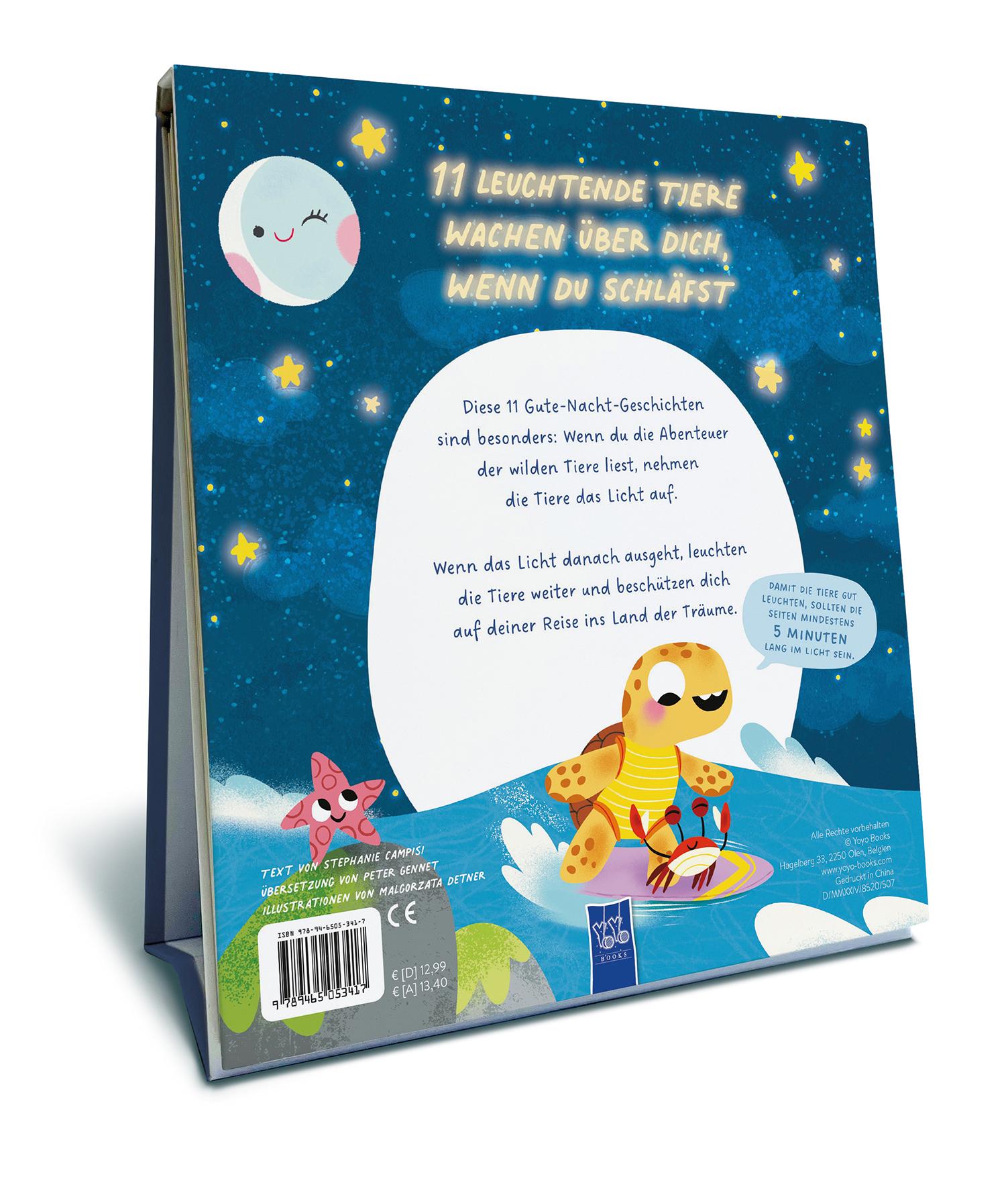 Rückseitencover Glow in the Dark - Meine Einschlaffreunde: Wilde Tiere