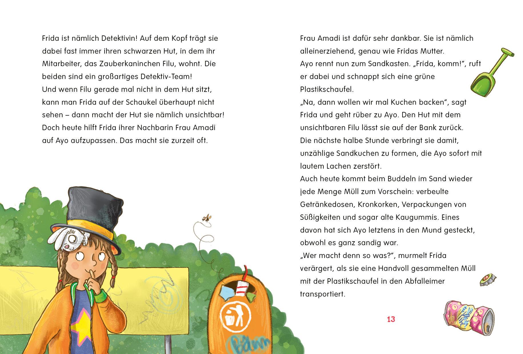 Beispielinhalt (Bild) Frida und Filu - Die unsichtbaren Detektive - Der schaurige Spielplatz-Spuk