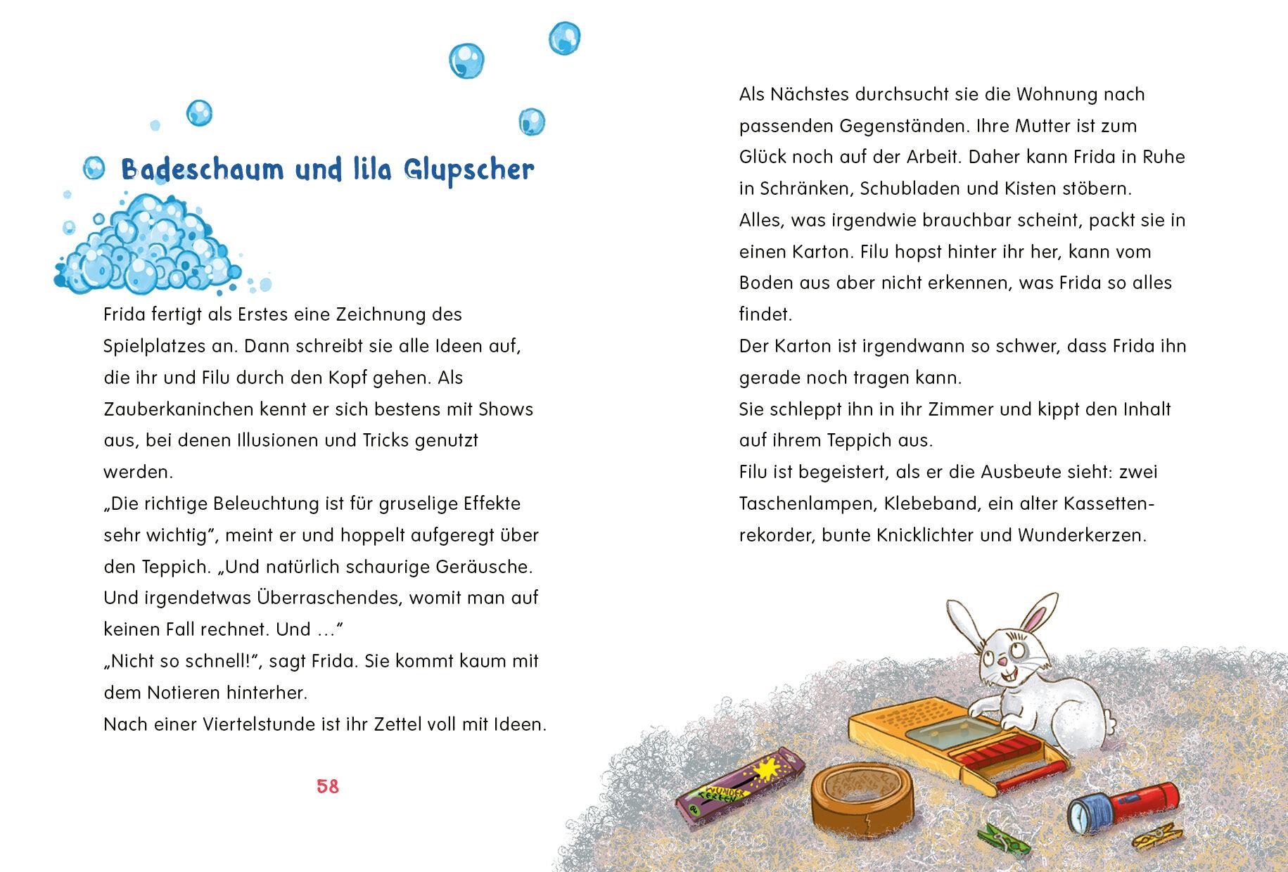 Beispielinhalt (Bild) Frida und Filu - Die unsichtbaren Detektive - Der schaurige Spielplatz-Spuk