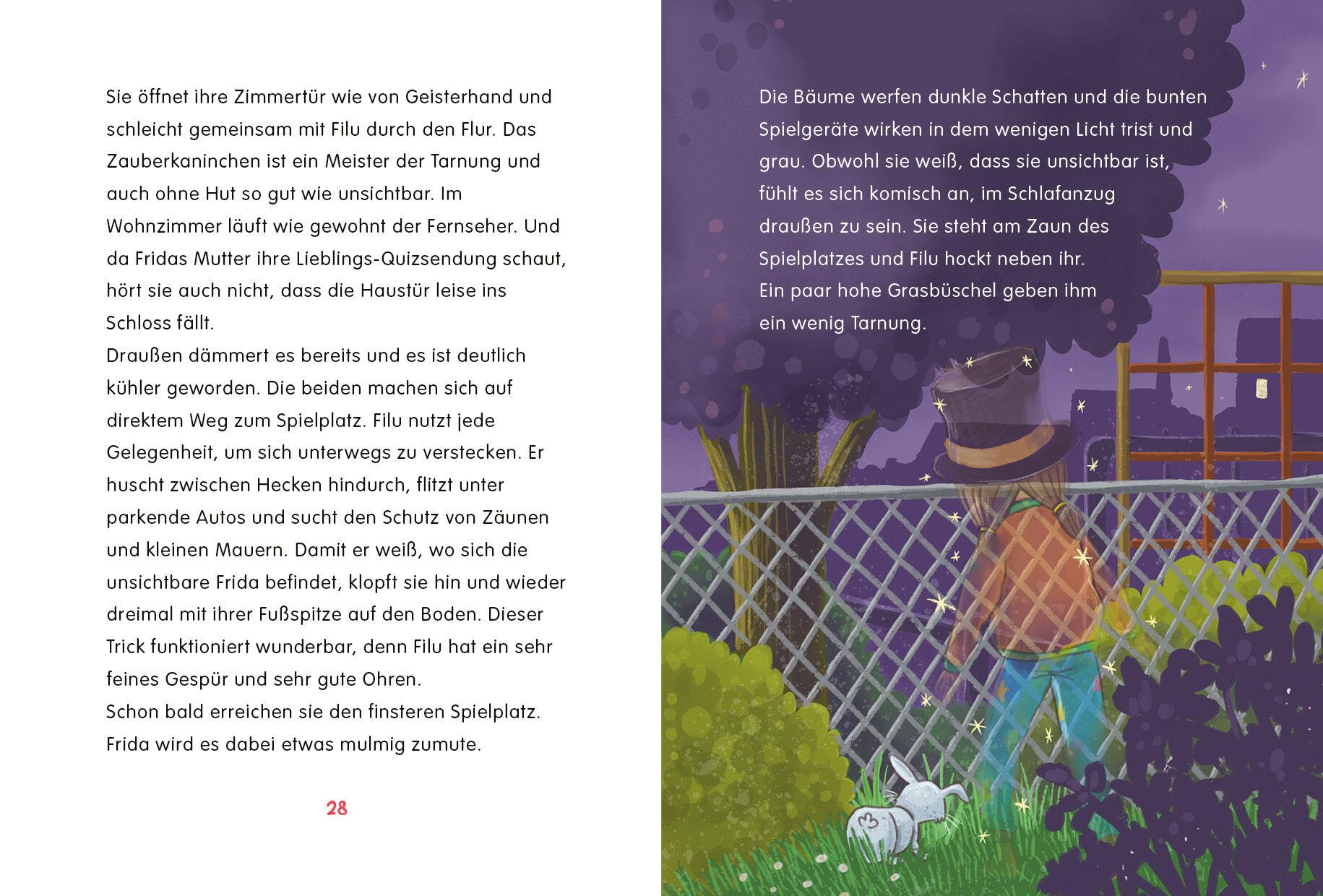 Beispielinhalt (Bild) Frida und Filu - Die unsichtbaren Detektive - Der schaurige Spielplatz-Spuk