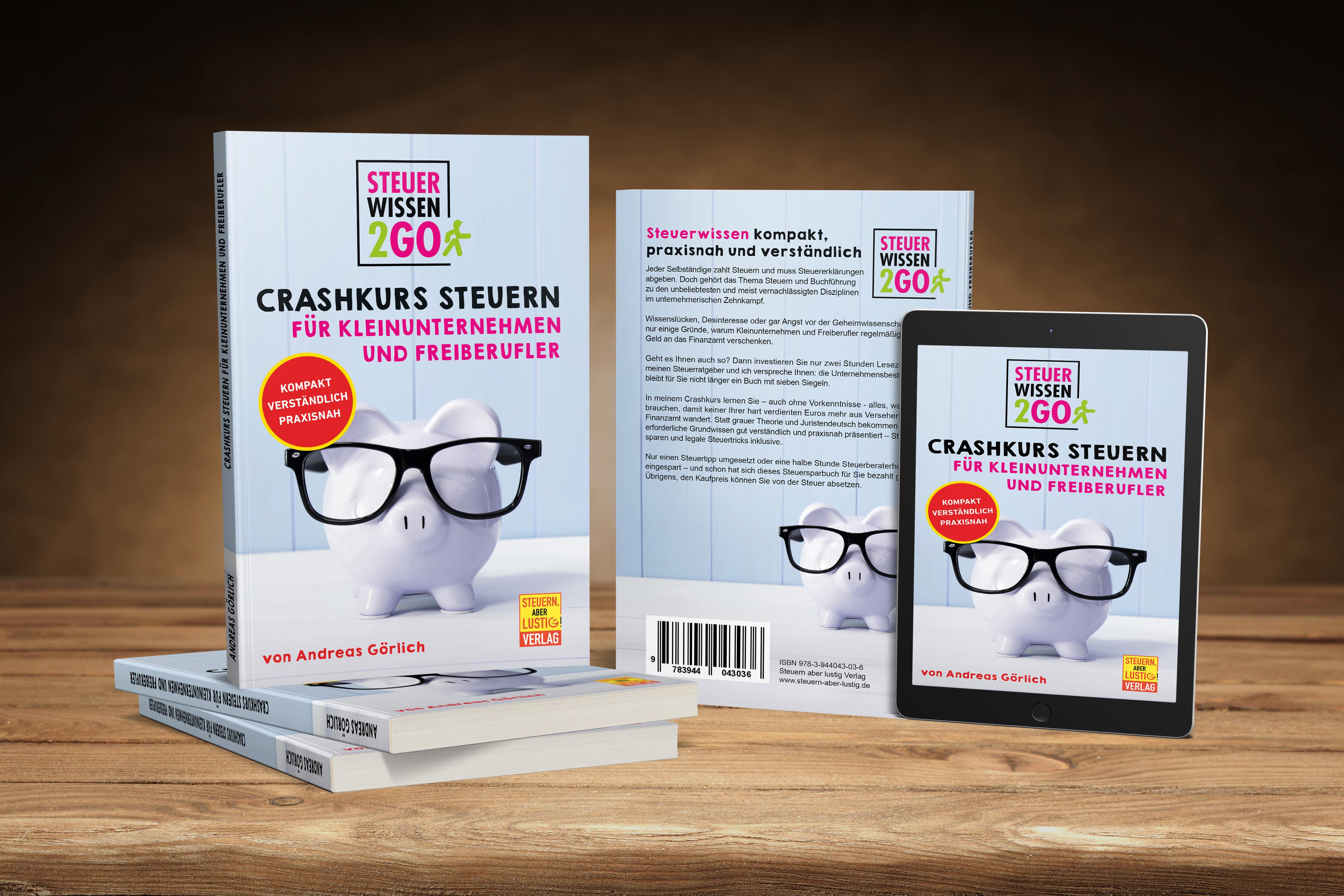 Beispielinhalt (Bild) Steuerwissen2go: Crashkurs Steuern für Kleinunternehmen und Freiberufler.