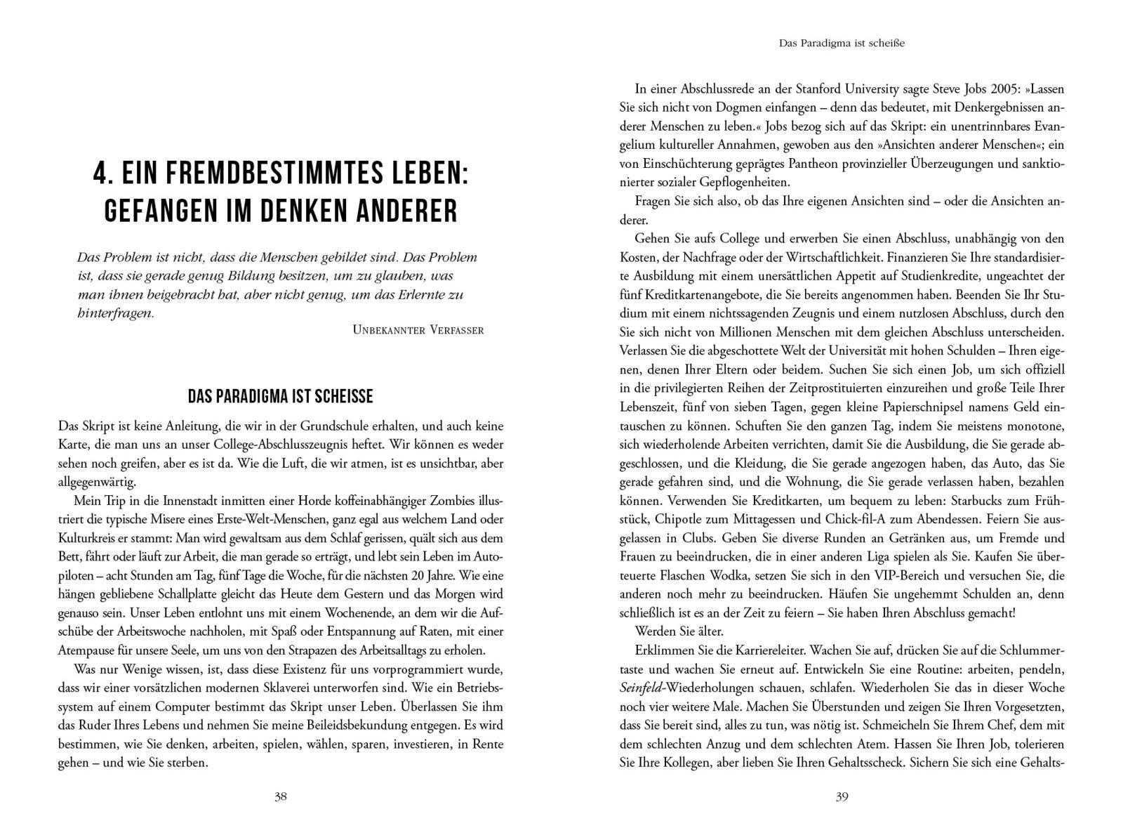 Beispielinhalt (Bild) Unscripted