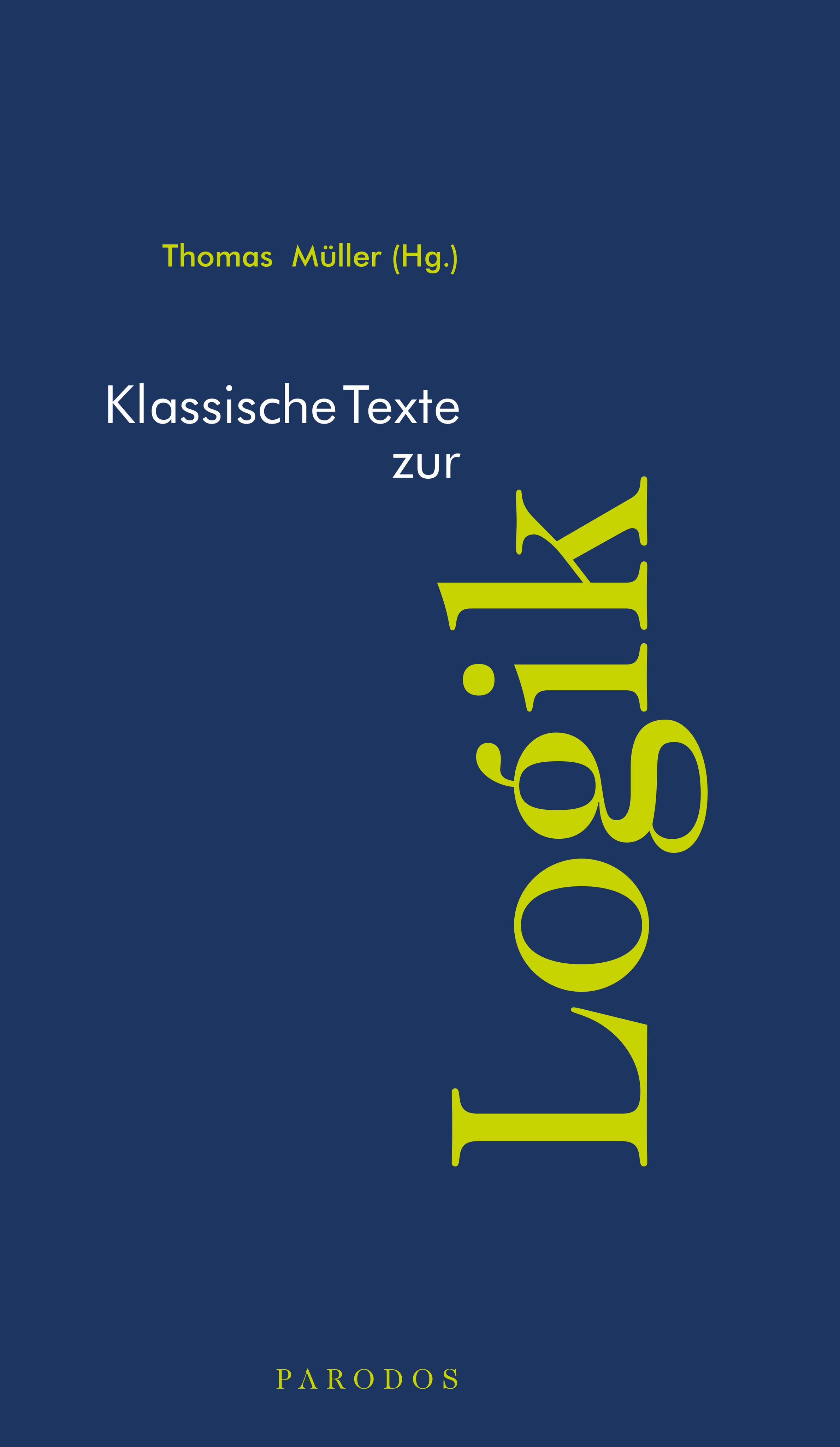 Vorderes Coverbild Klassische Texte zur Logik