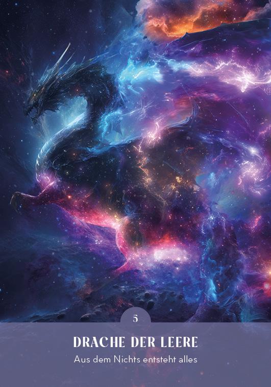 Beispielinhalt (Bild) Orakel-Kartenset: Drachen-Orakel | Nutze die Energie deiner Drachengefährten und spüre die Kraft des Universums