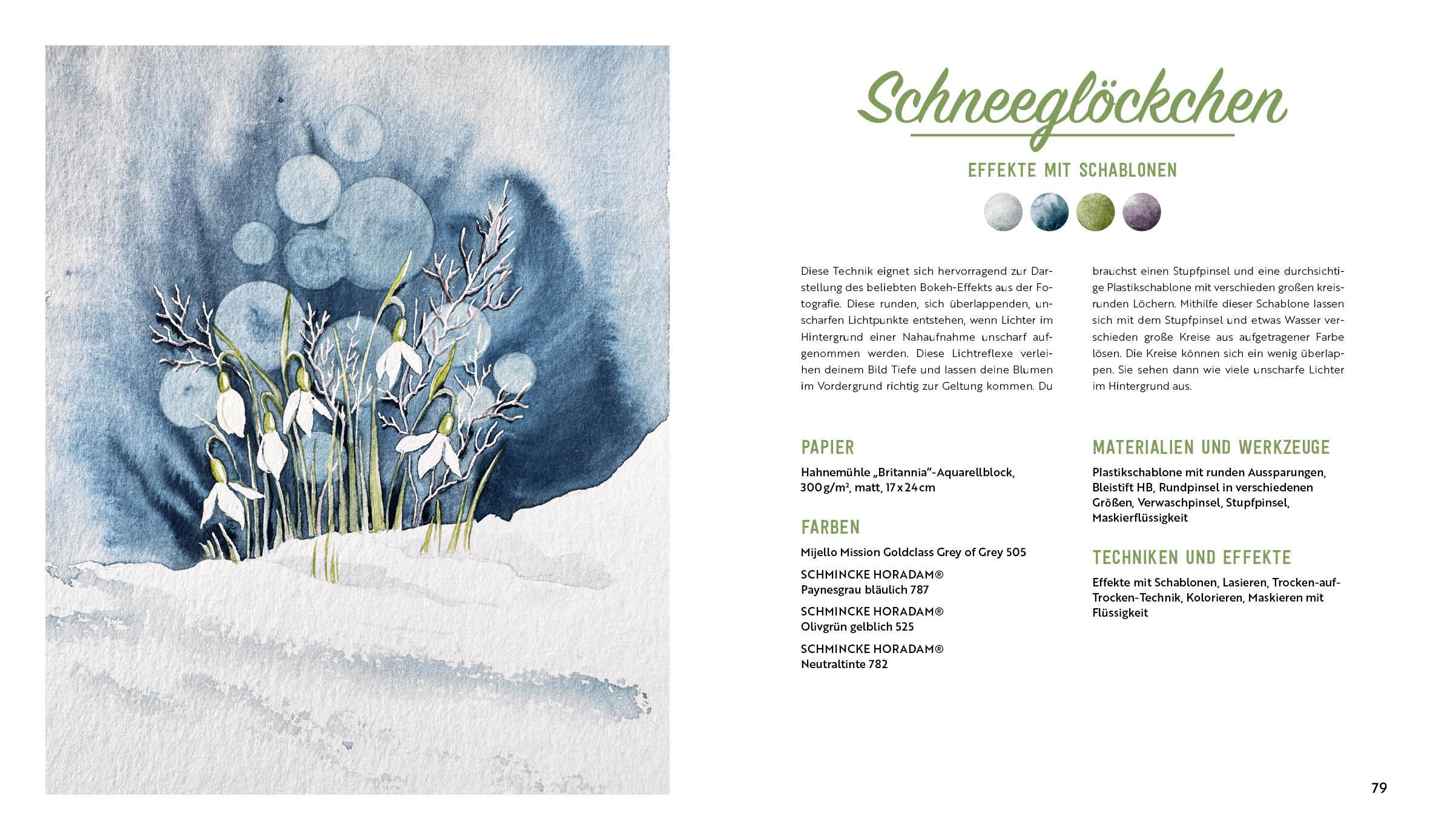 Beispielinhalt (Bild) Aquarell-Effekte Blumen
