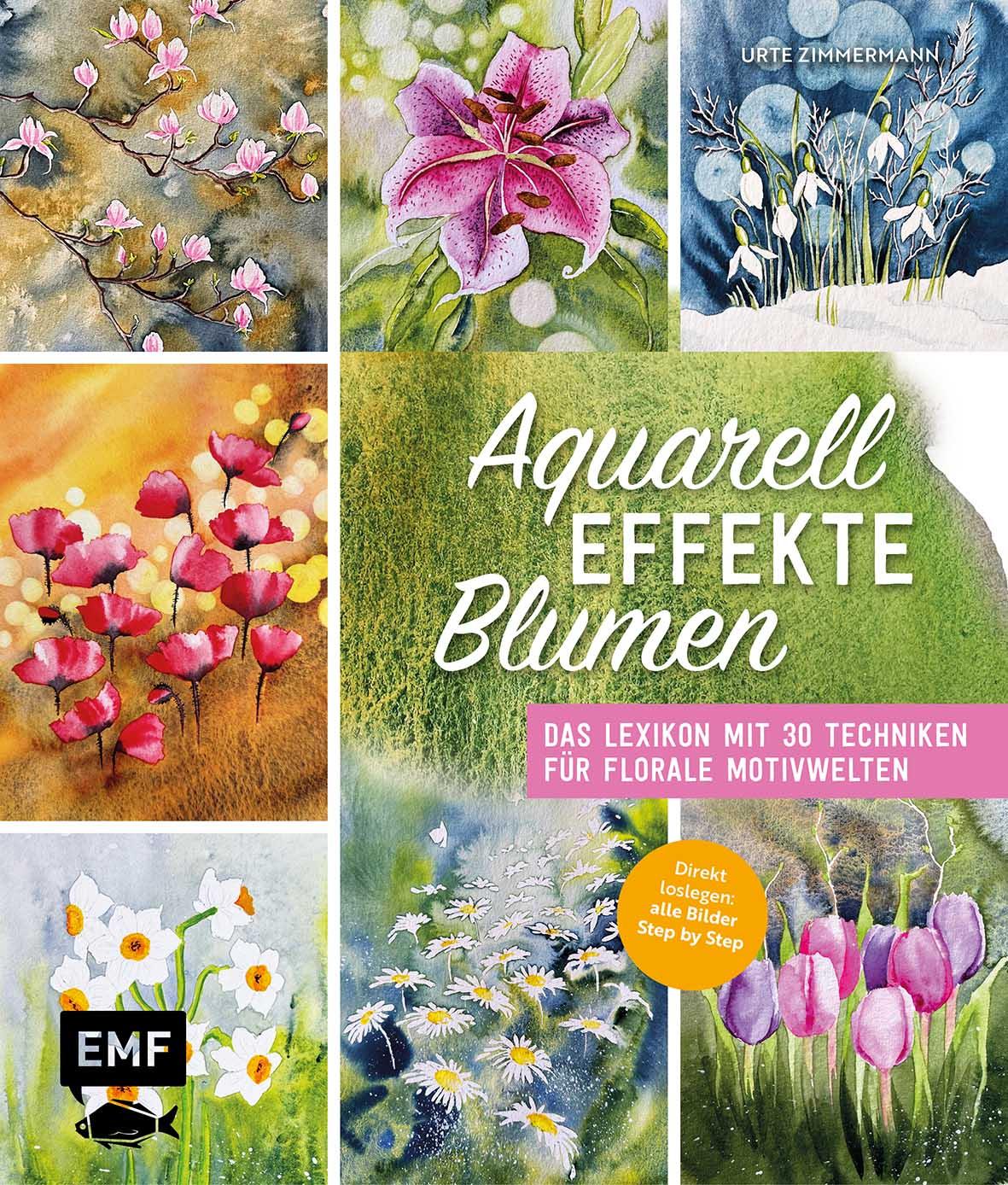 Vorderes Coverbild Aquarell-Effekte Blumen
